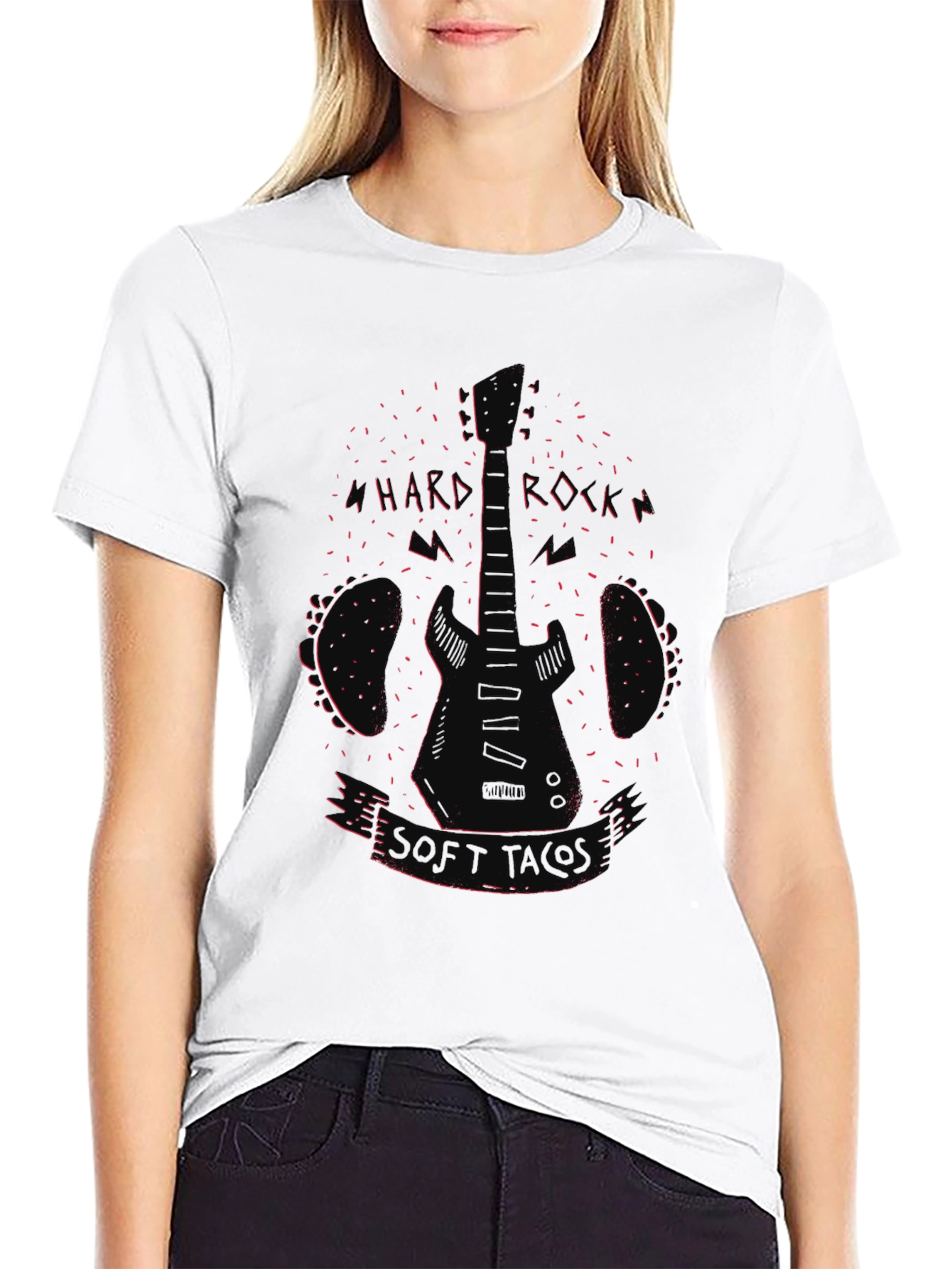 Hard Rocker Soft Touch Black Graphic Tee