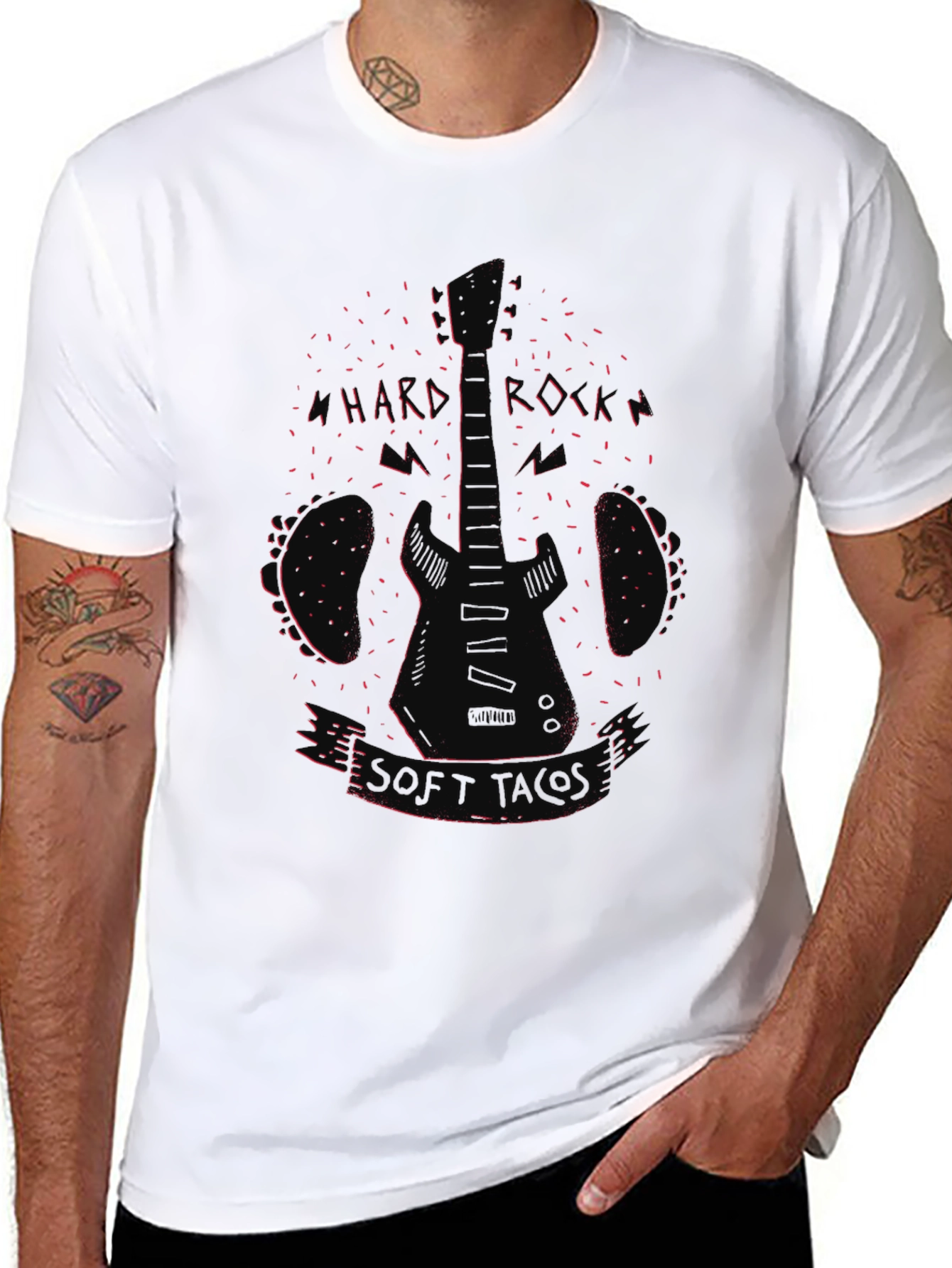 Hard Rocker Soft Touch Black Graphic Tee