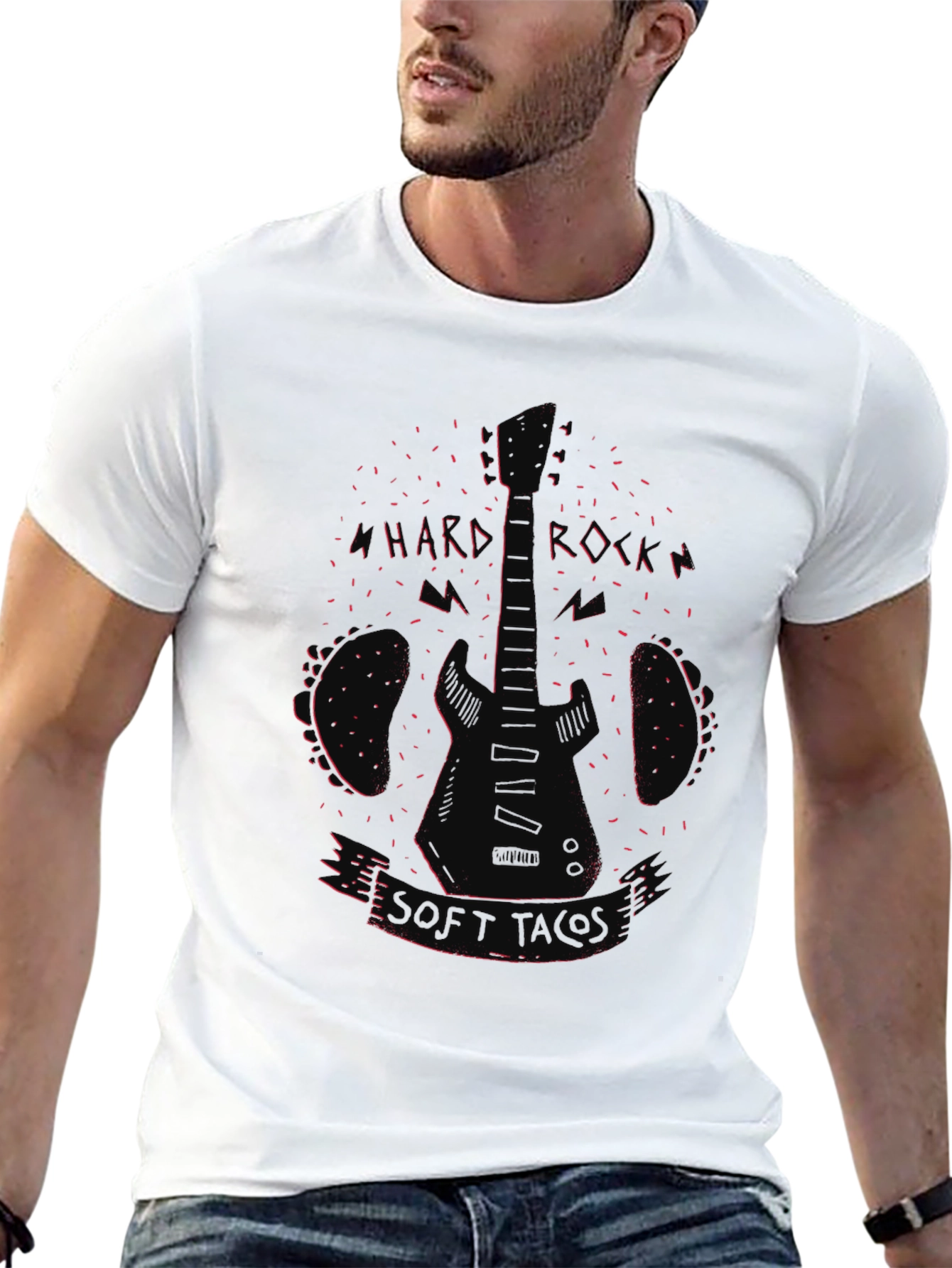 Hard Rocker Soft Touch Black Graphic Tee