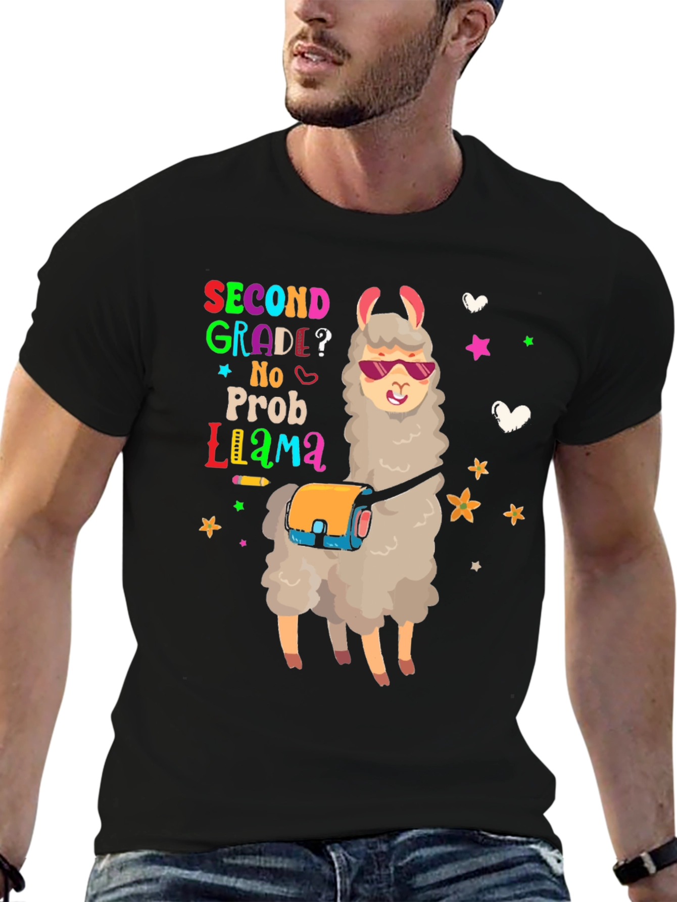 Second Grade No Prob Llama T-Shirt
