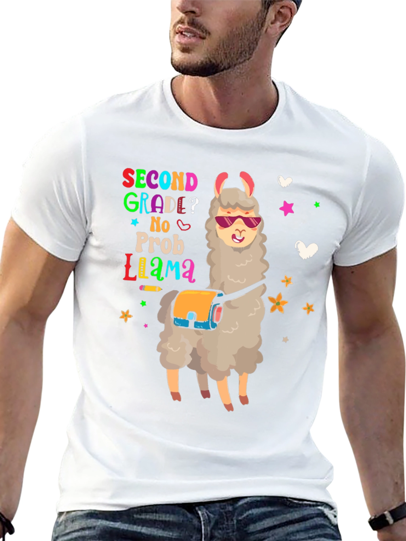 Second Grade No Prob Llama T-Shirt