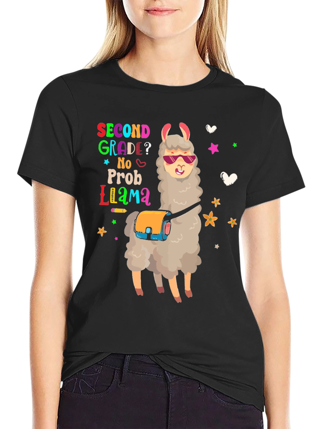 Second Grade No Prob Llama T-Shirt
