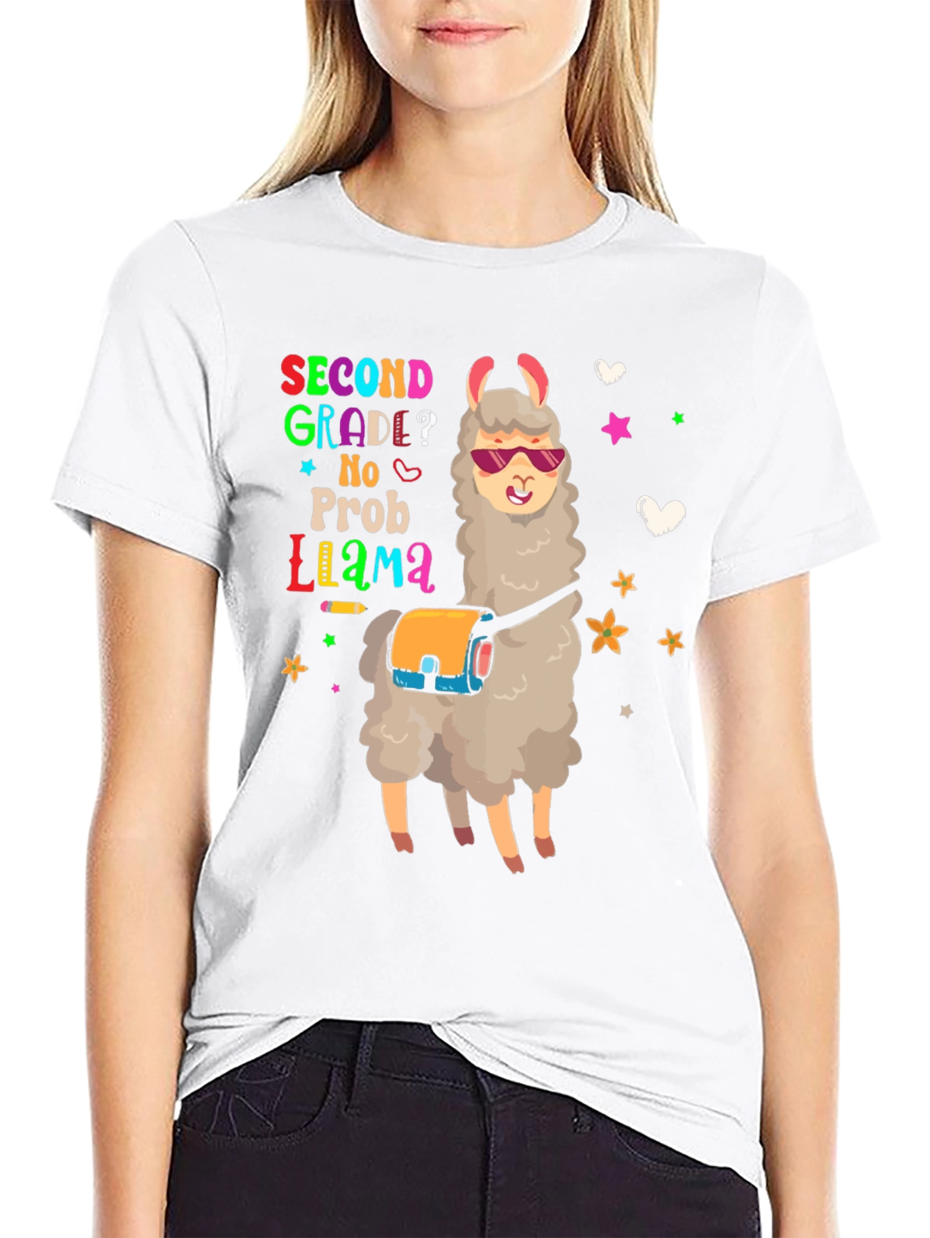 Second Grade No Prob Llama T-Shirt