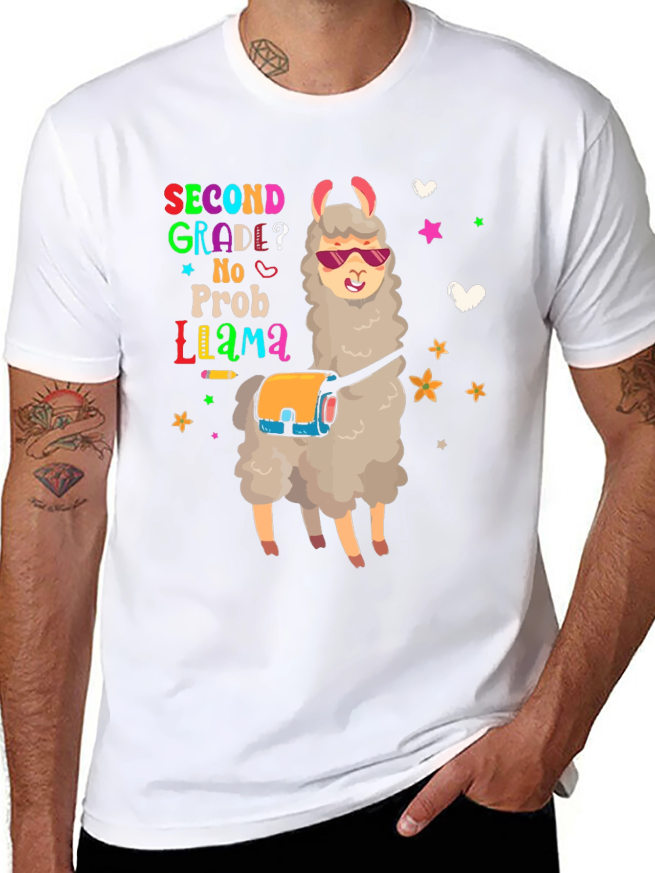 Second Grade No Prob Llama T-Shirt