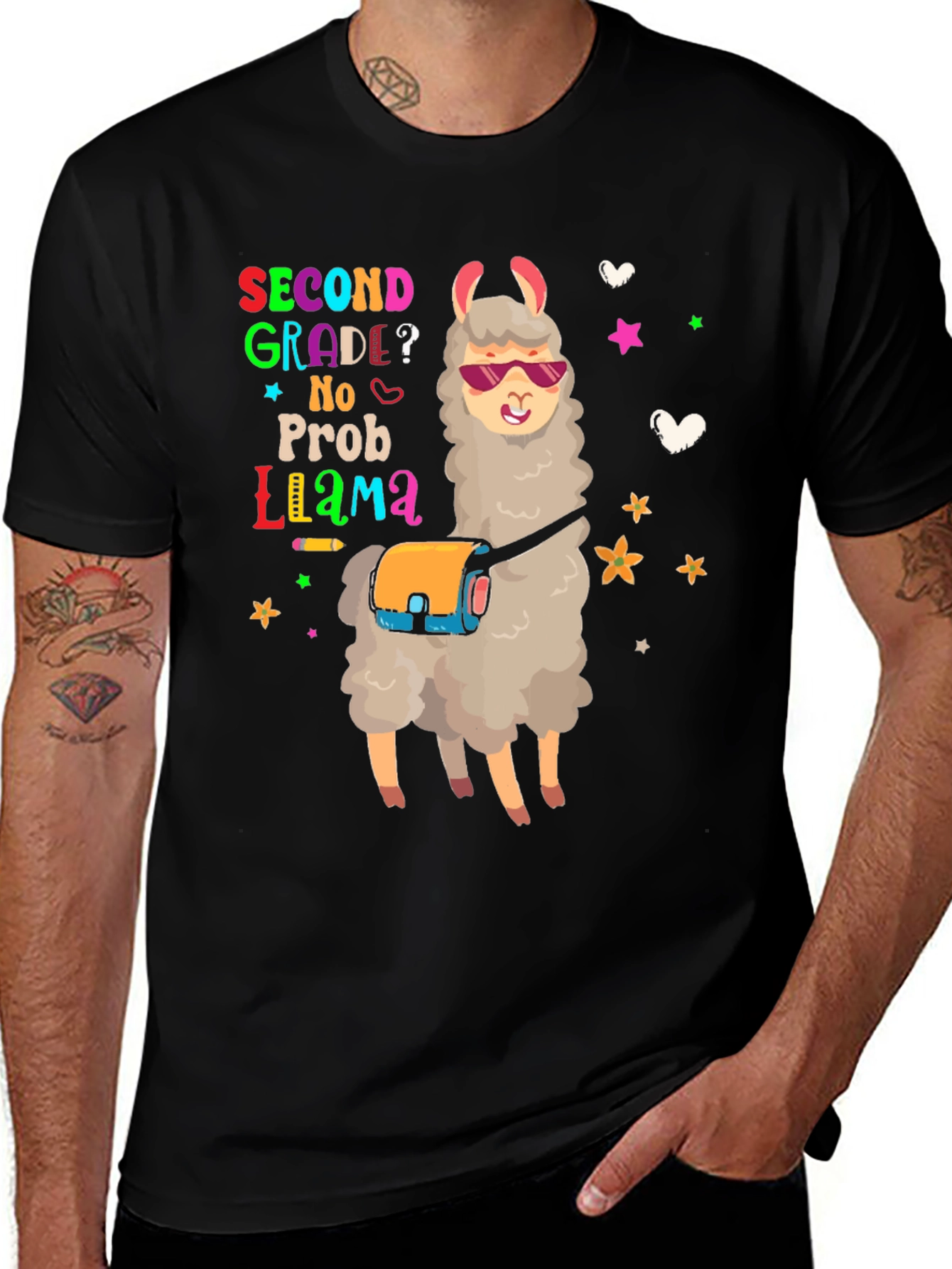 Second Grade No Prob Llama T-Shirt