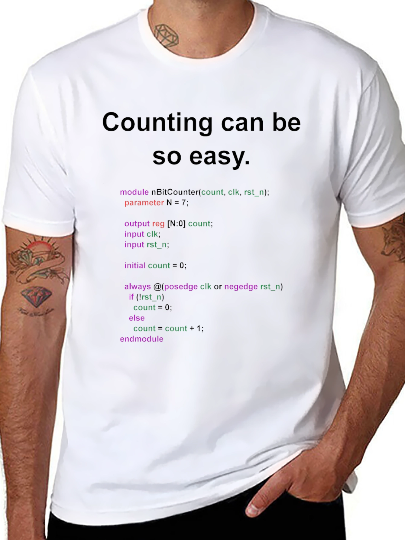 Counting Code Tee
