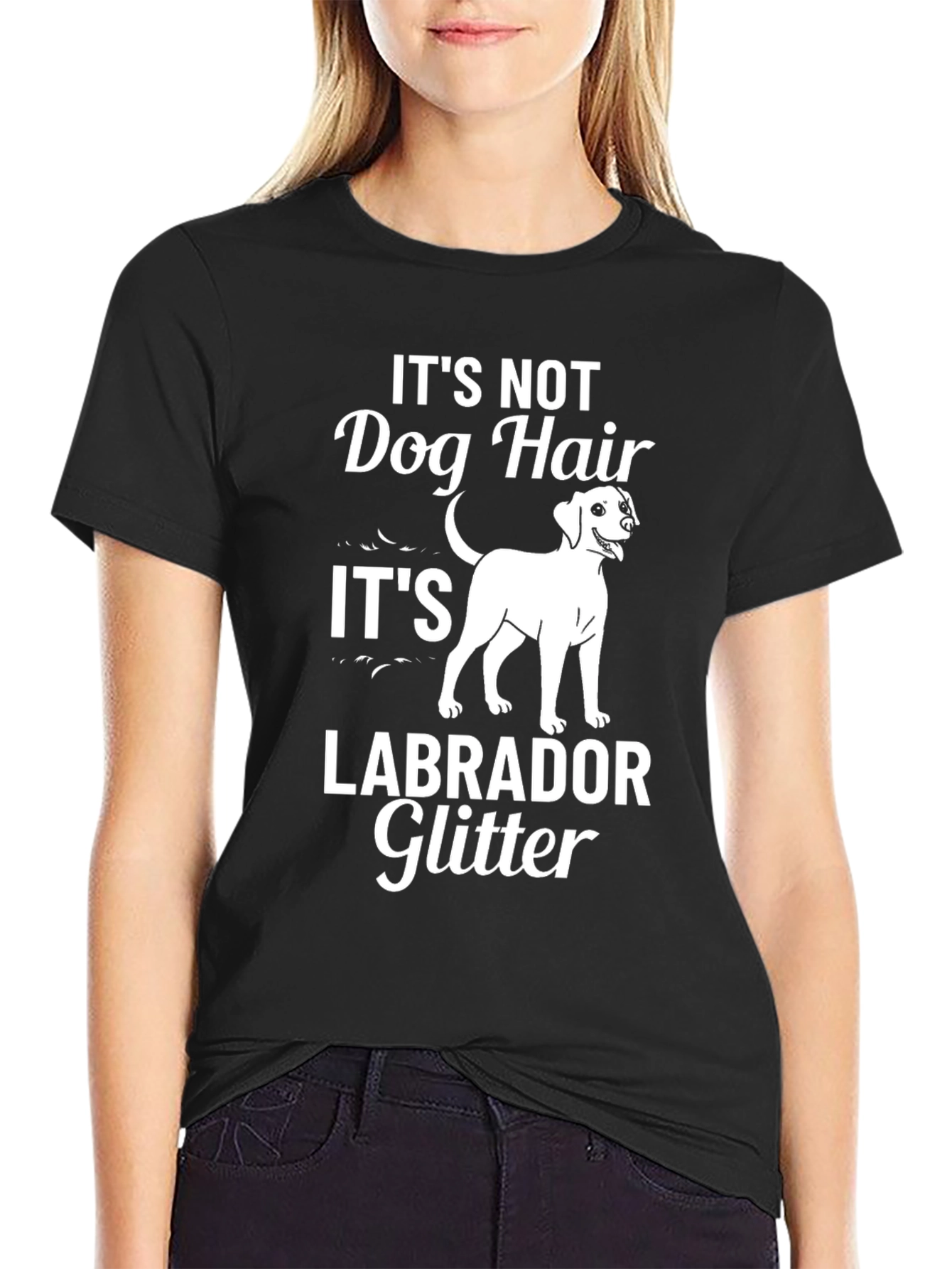 Labrador Glitter T-Shirt - Dog Lover Tee