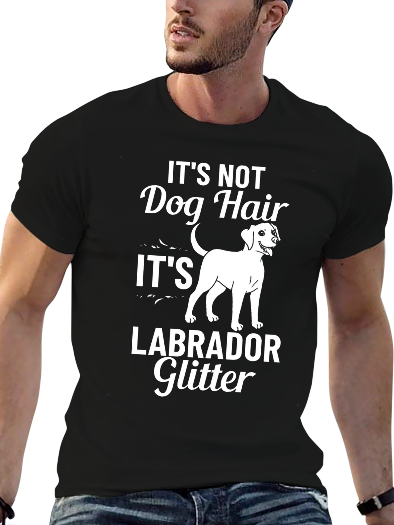 Labrador Glitter T-Shirt - Dog Lover Tee