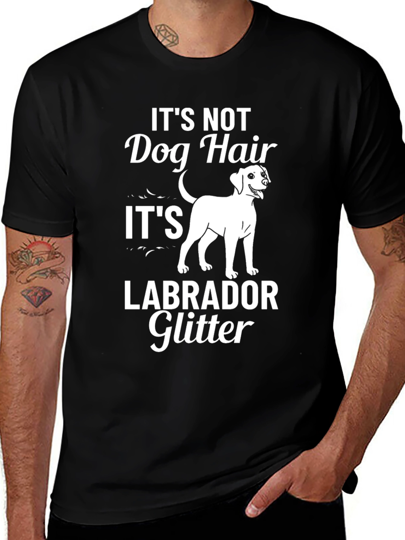 Labrador Glitter T-Shirt - Dog Lover Tee