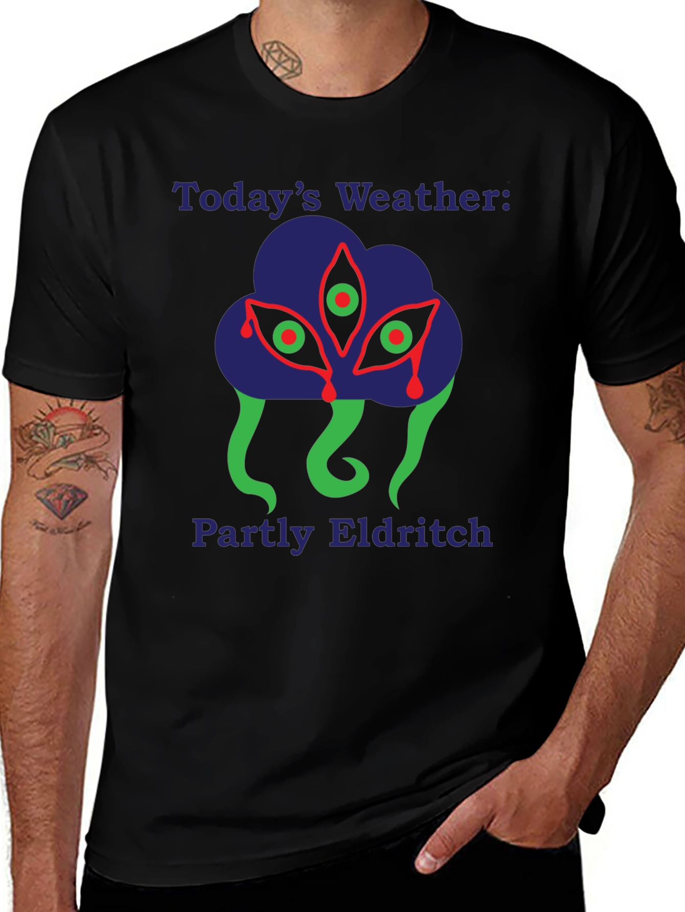 Eldritch Weather T-Shirt - Dark Humor Graphic Tee
