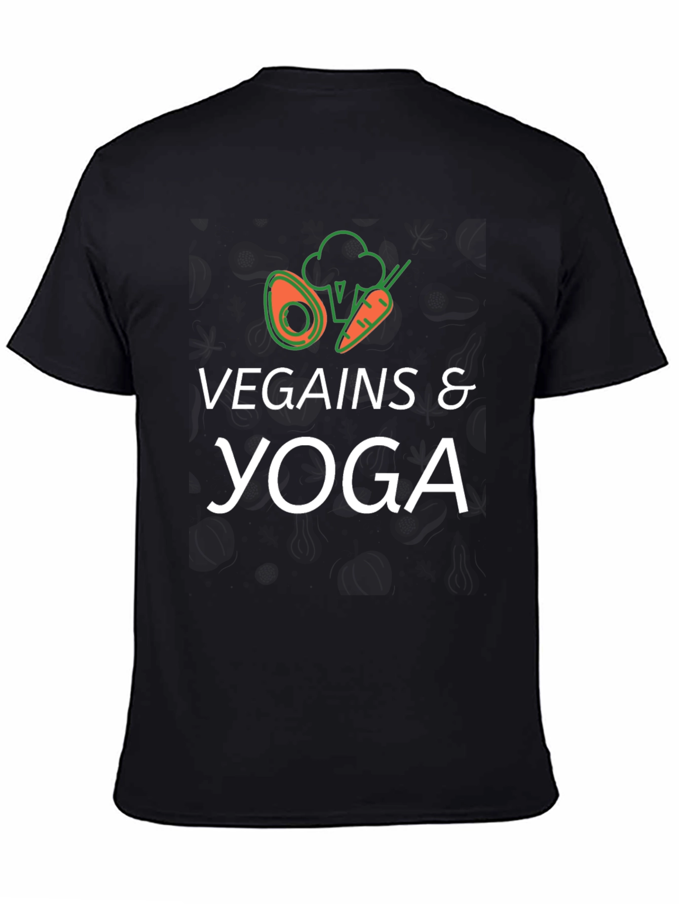 Vegains & Yoga T-Shirt - Black