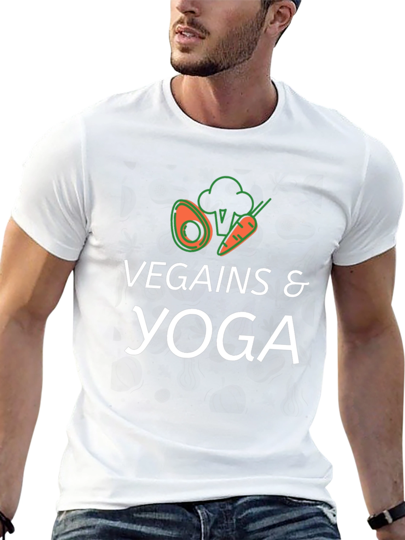 Vegains & Yoga T-Shirt - Black