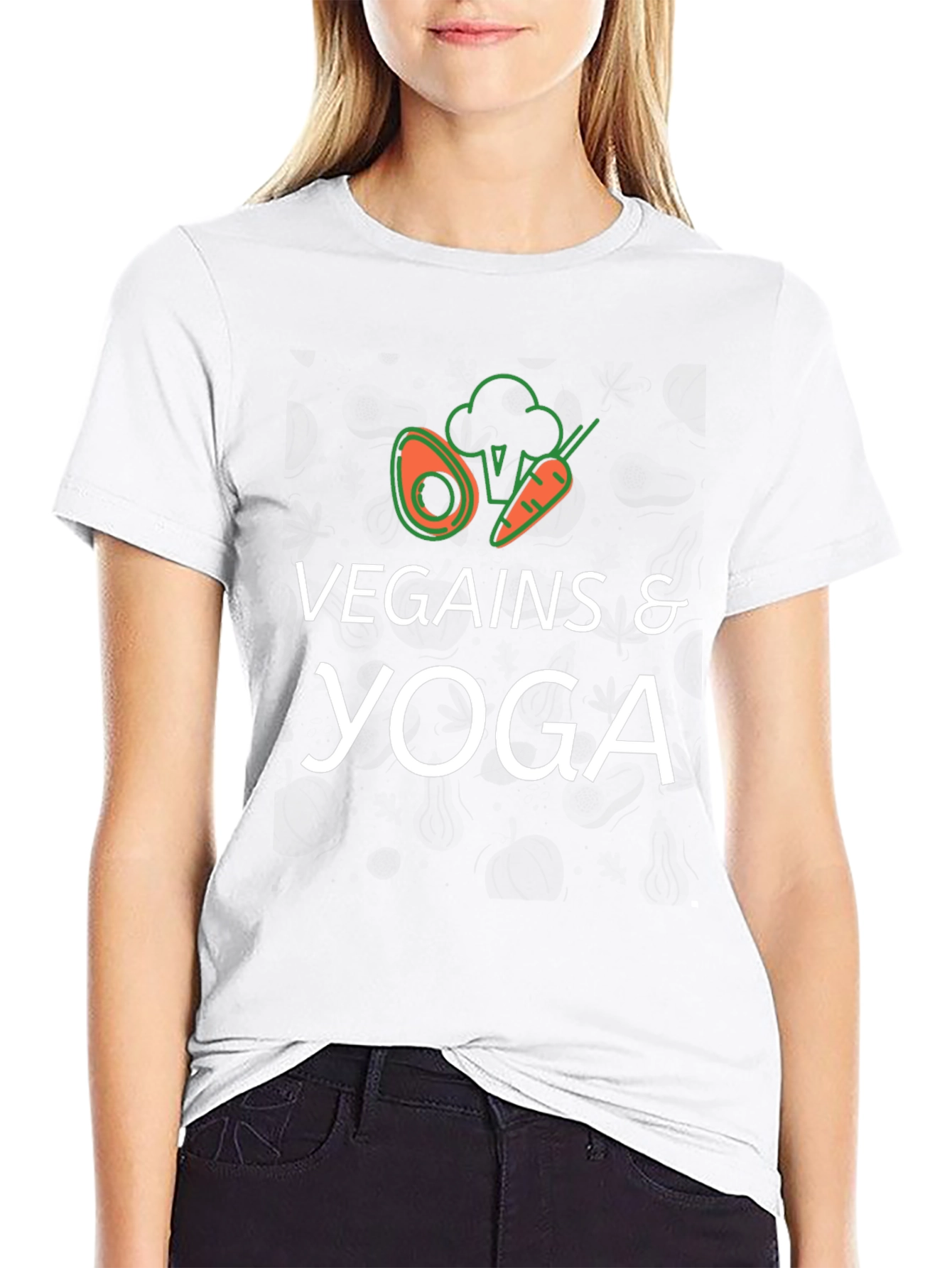 Vegains & Yoga T-Shirt - Black
