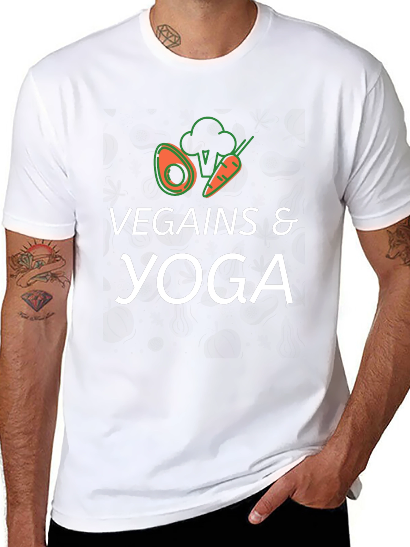 Vegains & Yoga T-Shirt - Black