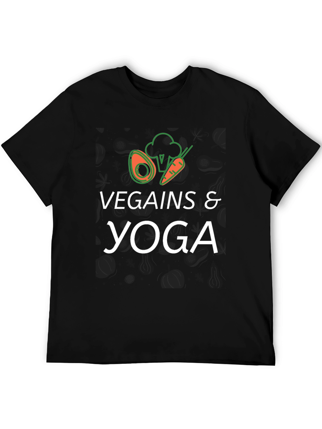 Vegains & Yoga T-Shirt - Black