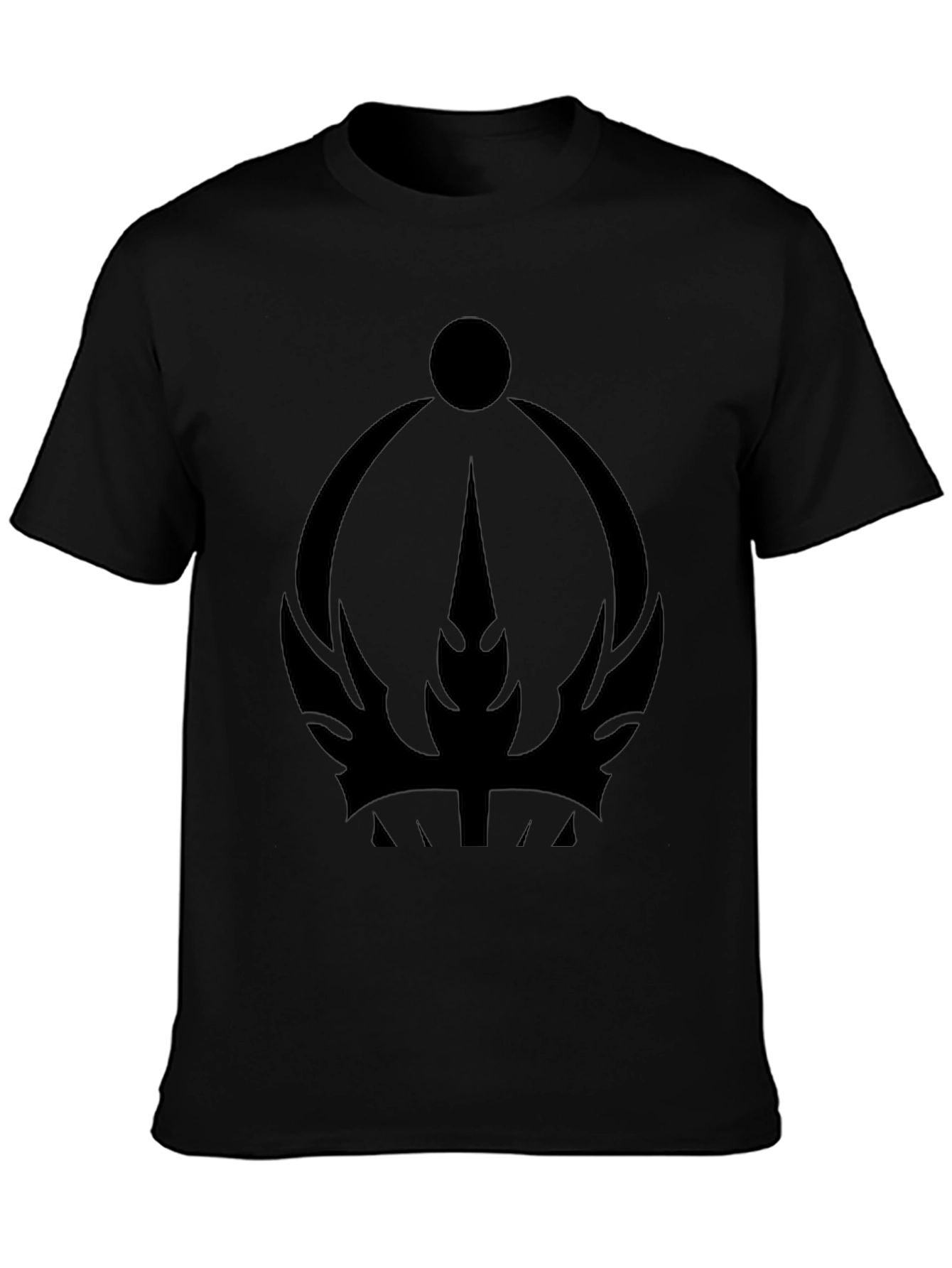 Mystic Crown Graphic Tee - Premium Black T-Shirt