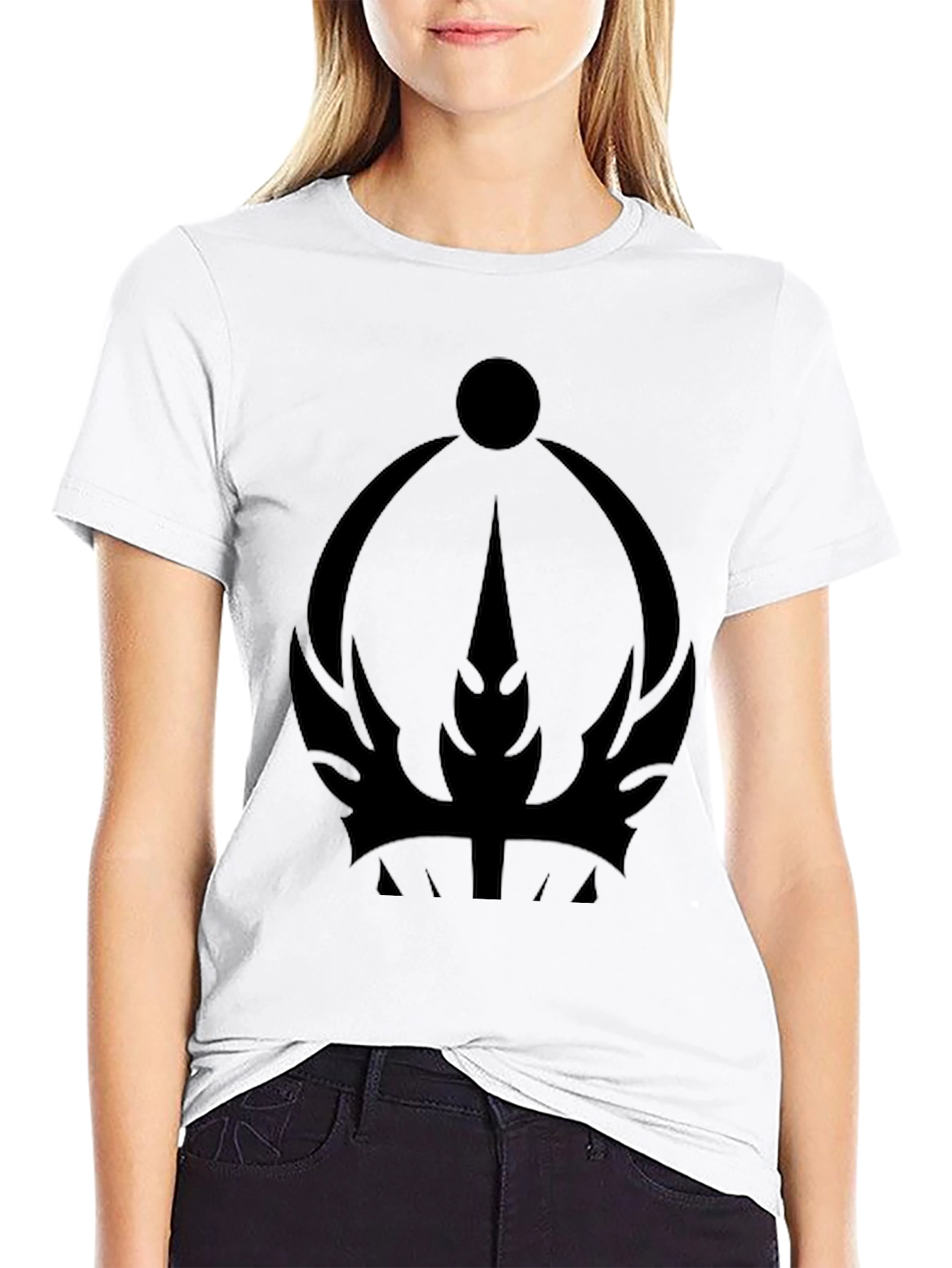 Mystic Crown Graphic Tee - Premium Black T-Shirt