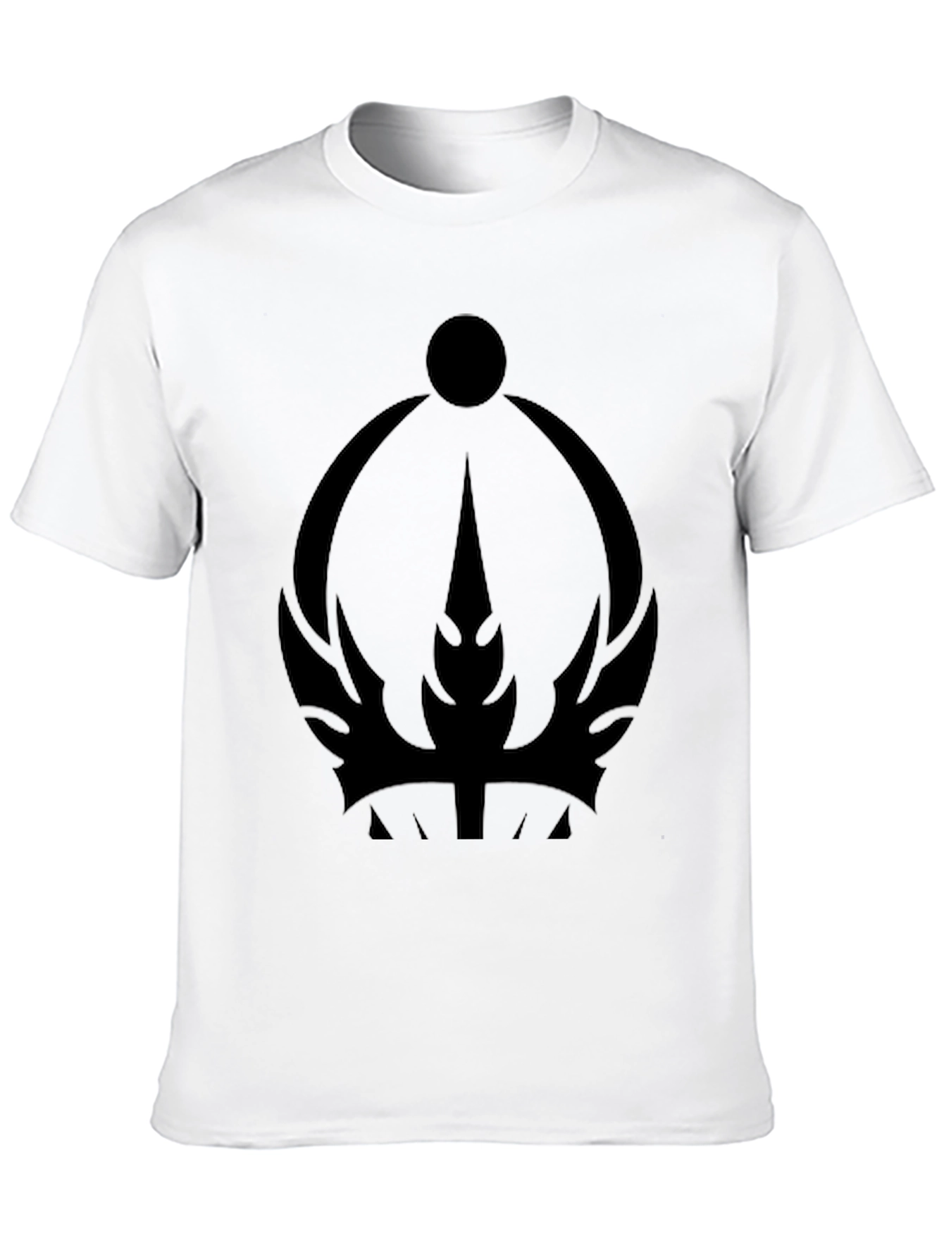 Mystic Crown Graphic Tee - Premium Black T-Shirt