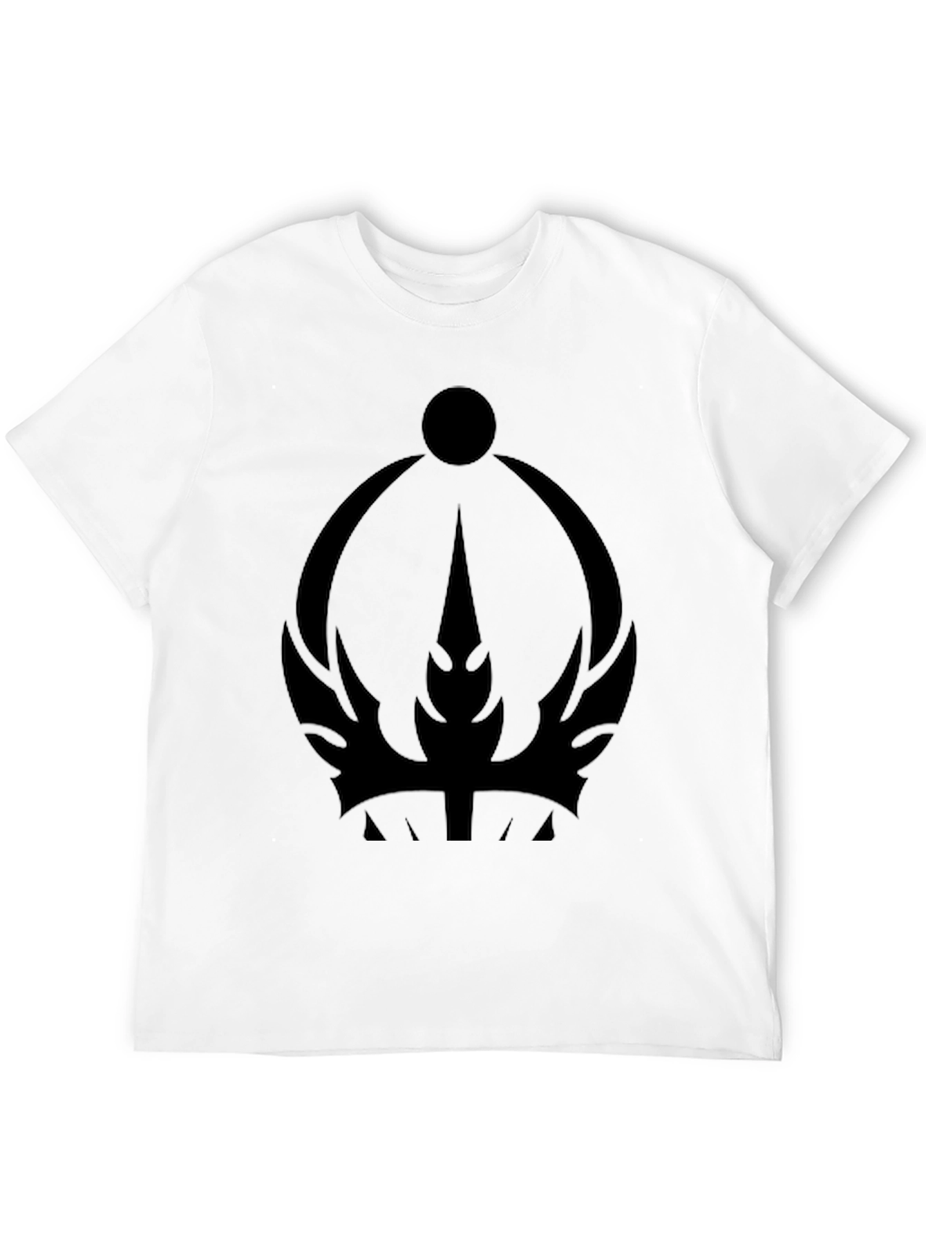 Mystic Crown Graphic Tee - Premium Black T-Shirt