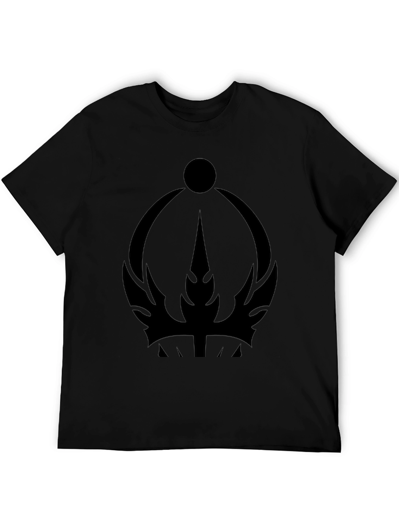 Mystic Crown Graphic Tee - Premium Black T-Shirt