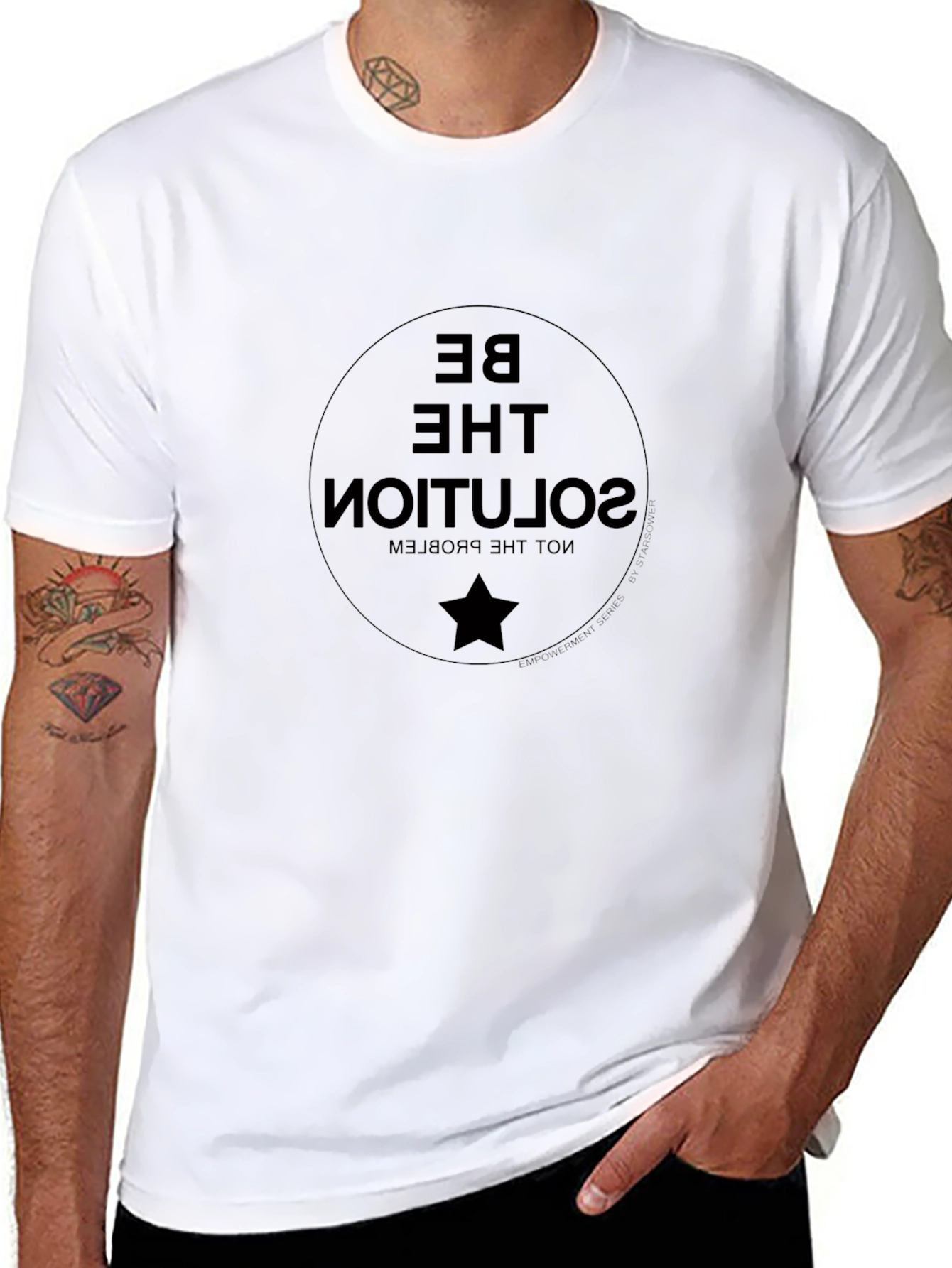 Be The Solution Graphic Tee - Black