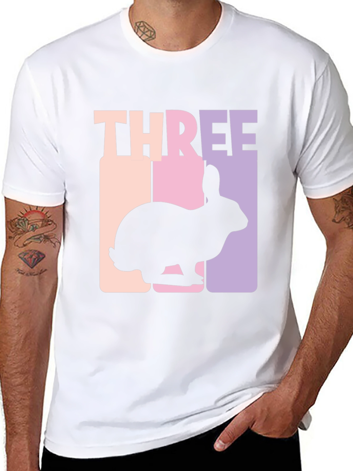 Three Bunny Birthday Shirt | Cute Rabbit Tee