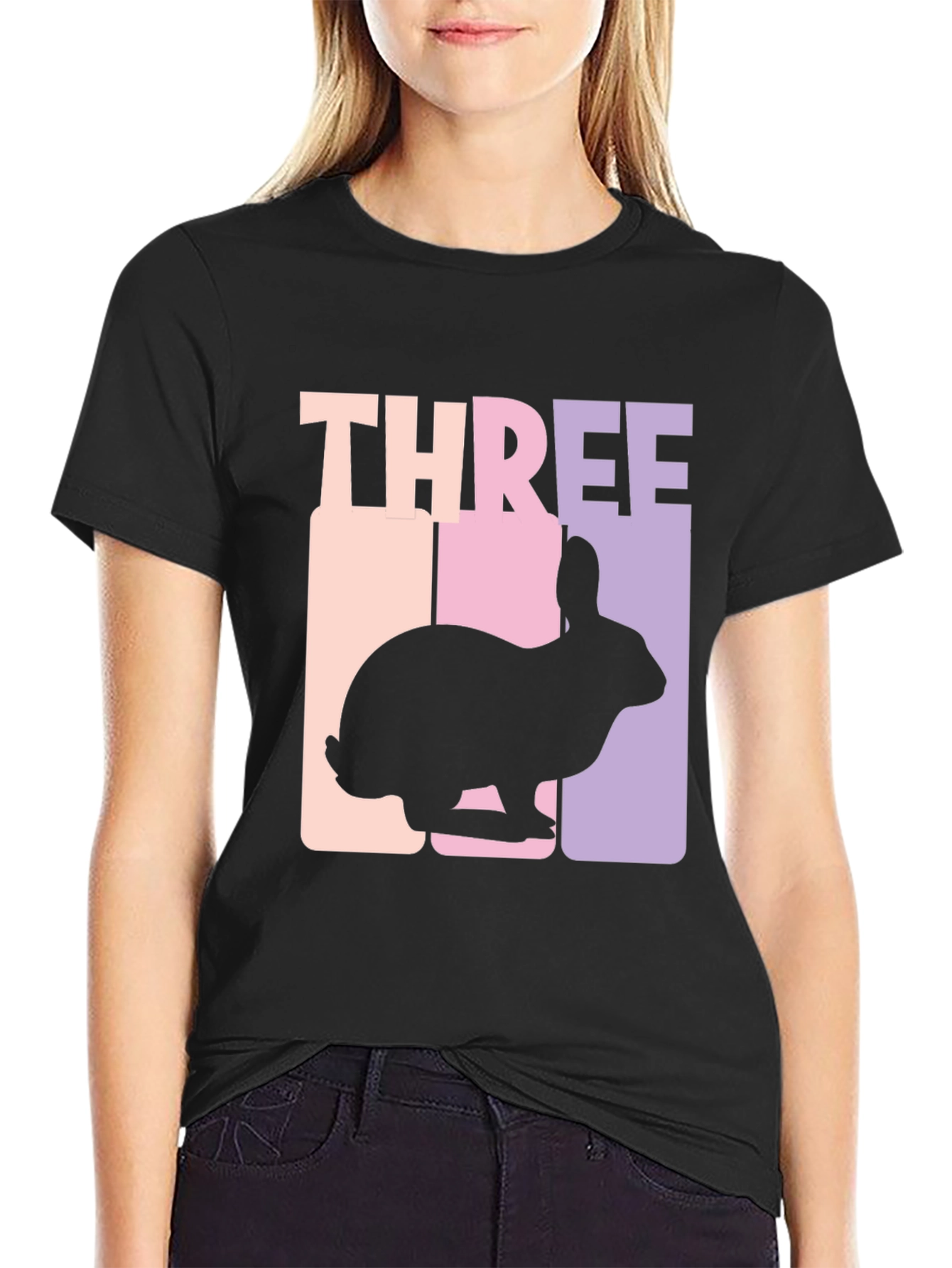 Three Bunny Birthday Shirt | Cute Rabbit Tee