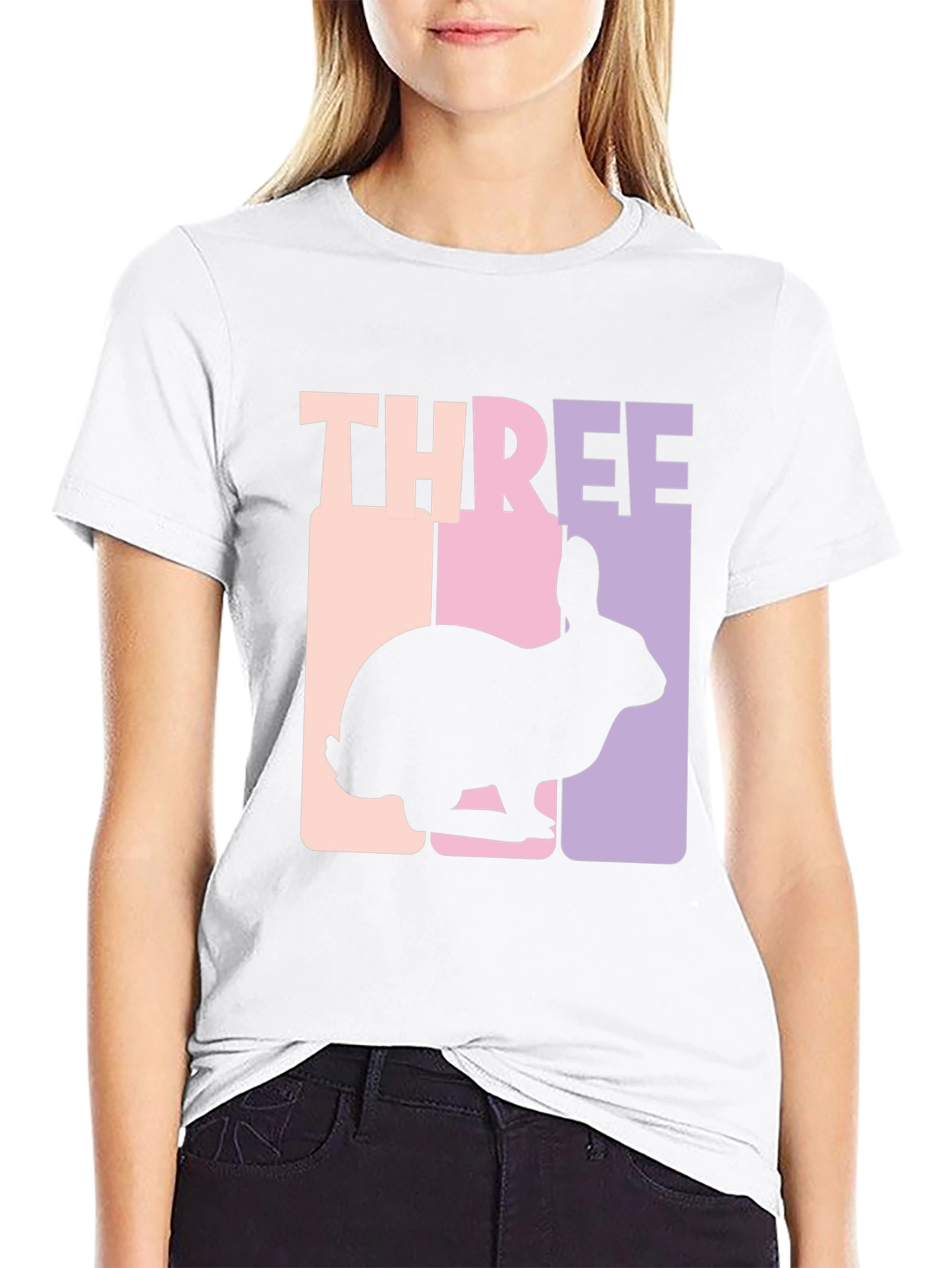 Three Bunny Birthday Shirt | Cute Rabbit Tee