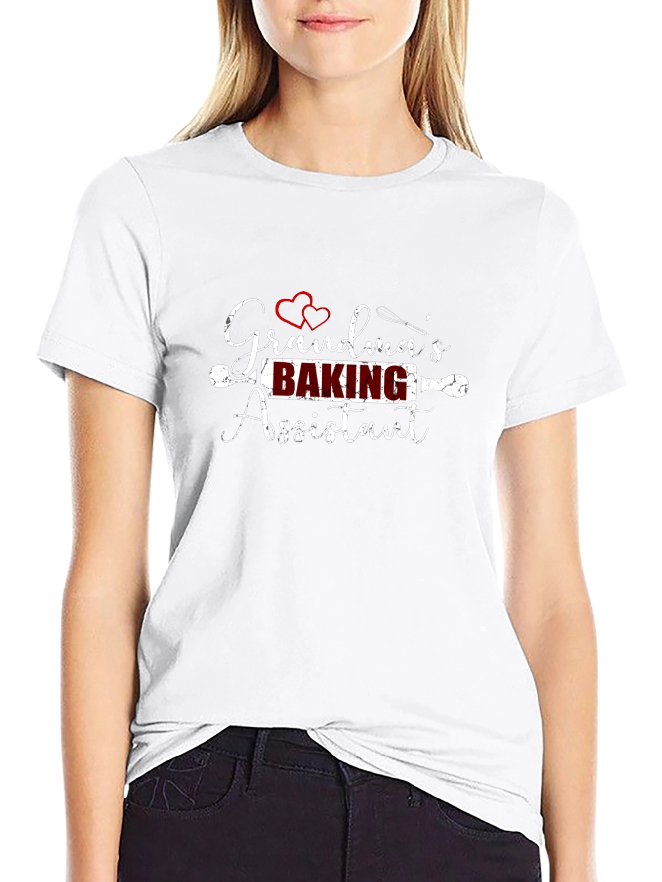 Grandmas Baking Assistant Black T-Shirt