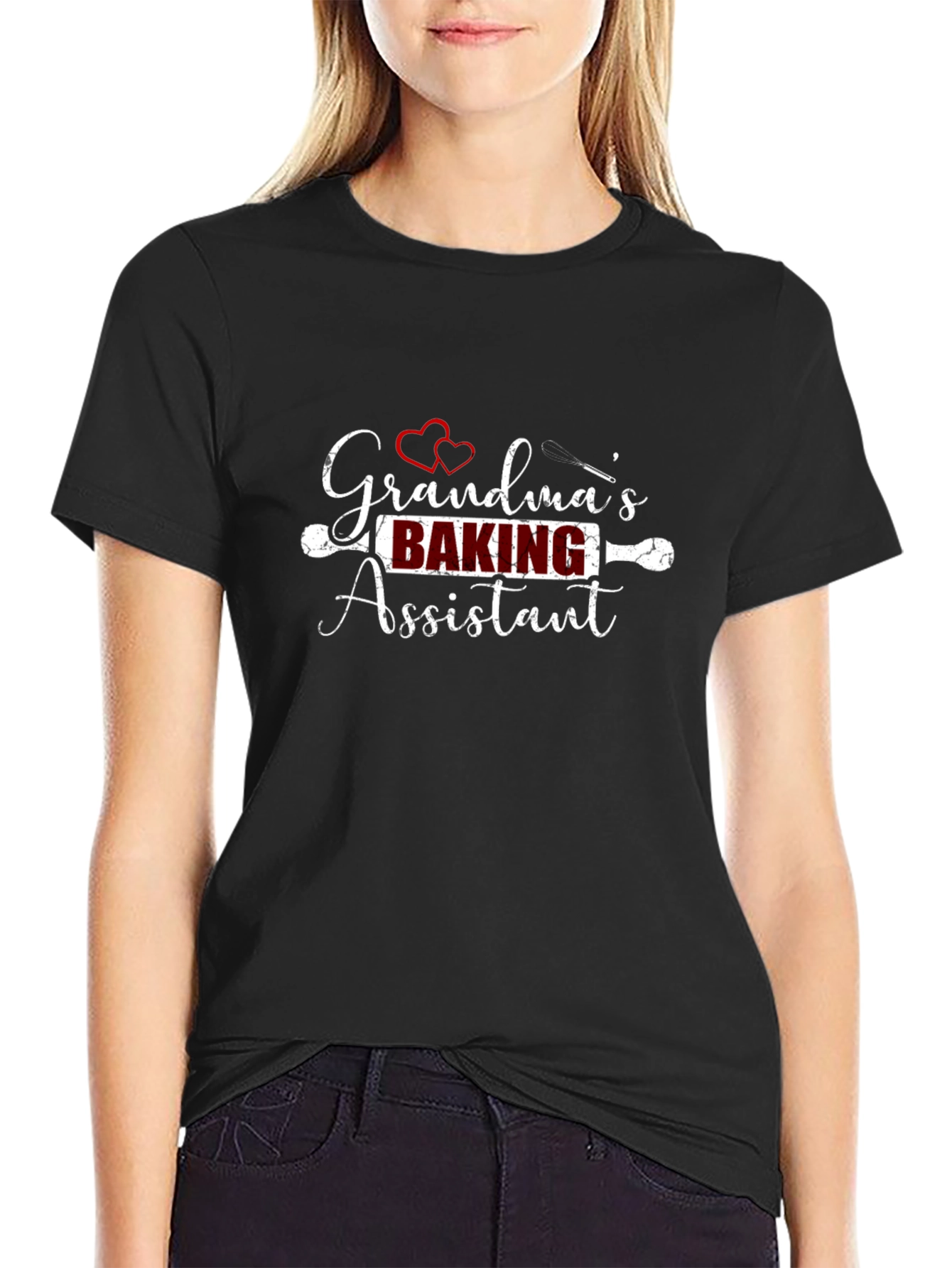 Grandmas Baking Assistant Black T-Shirt