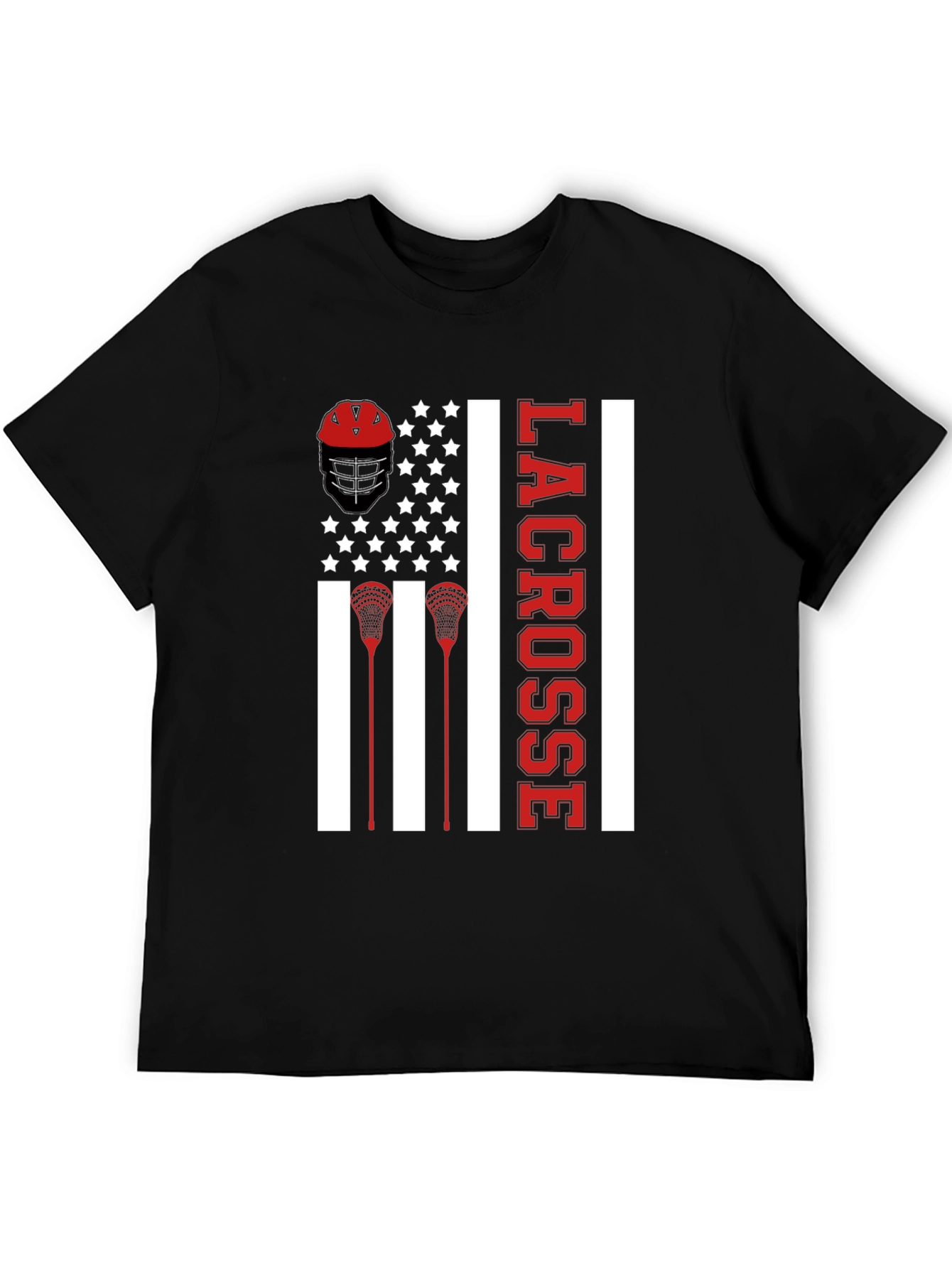 Lacrosse American Flag T-Shirt