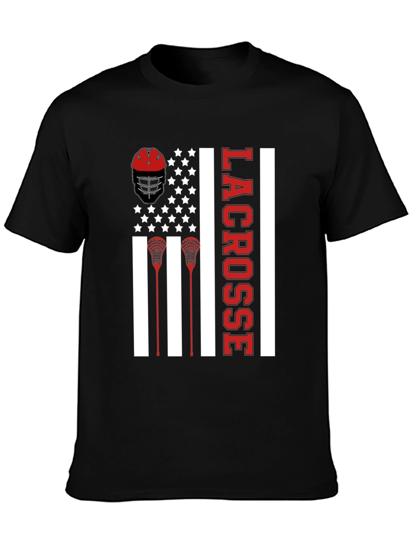 Lacrosse American Flag T-Shirt