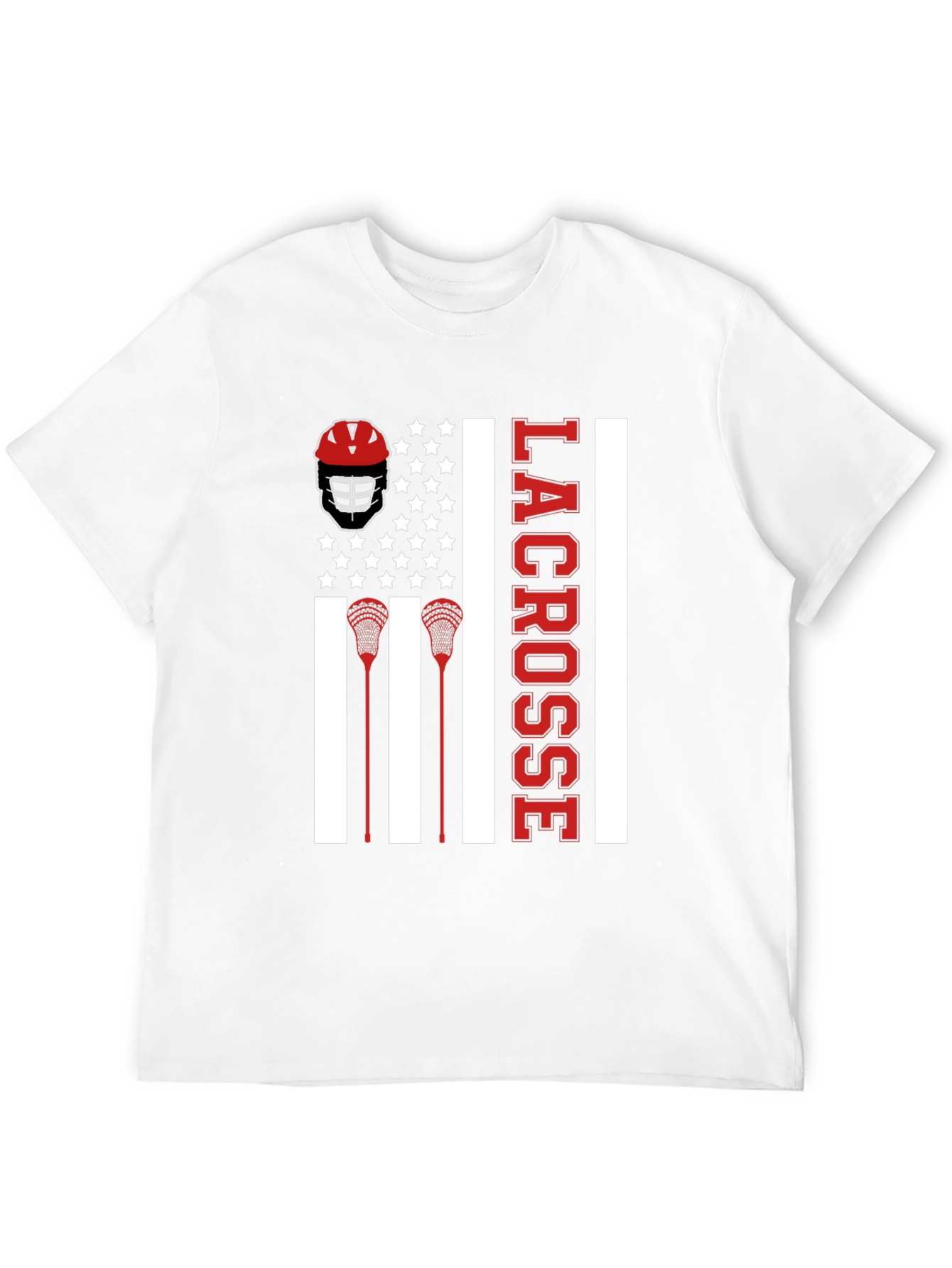 Lacrosse American Flag T-Shirt