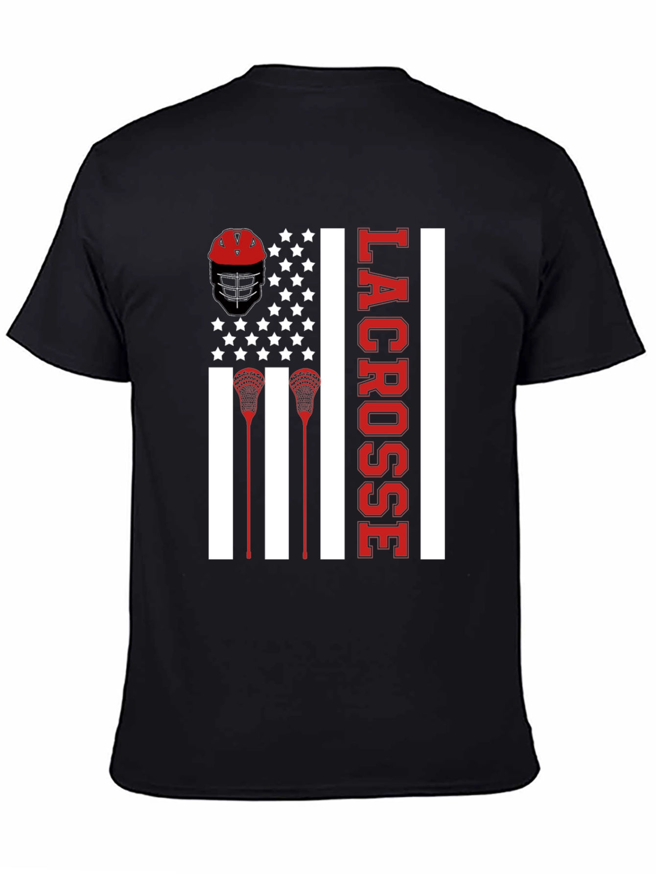 Lacrosse American Flag T-Shirt