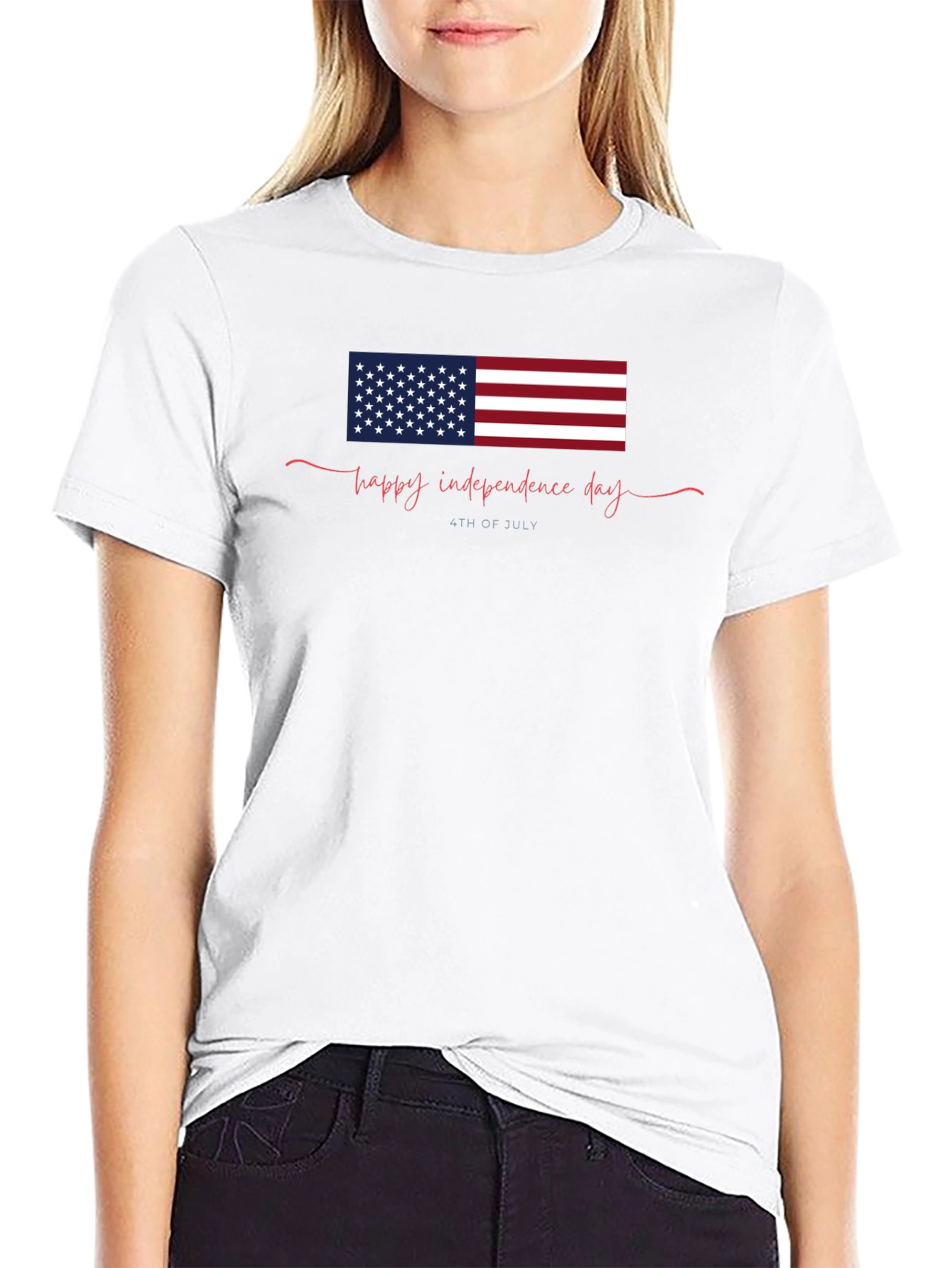 Patriotic Independence Day Graphic T-Shirt