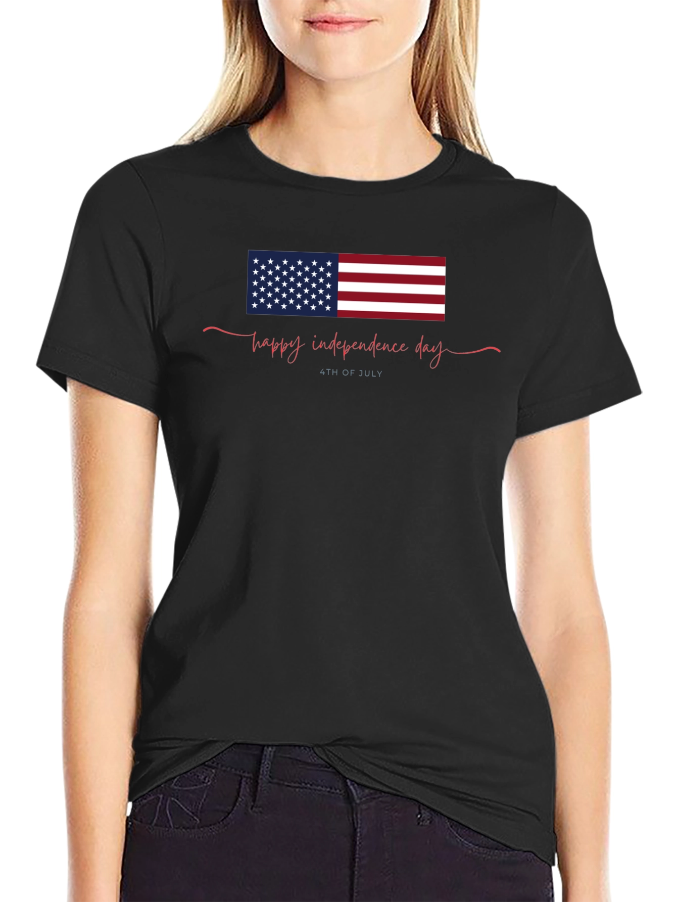Patriotic Independence Day Graphic T-Shirt