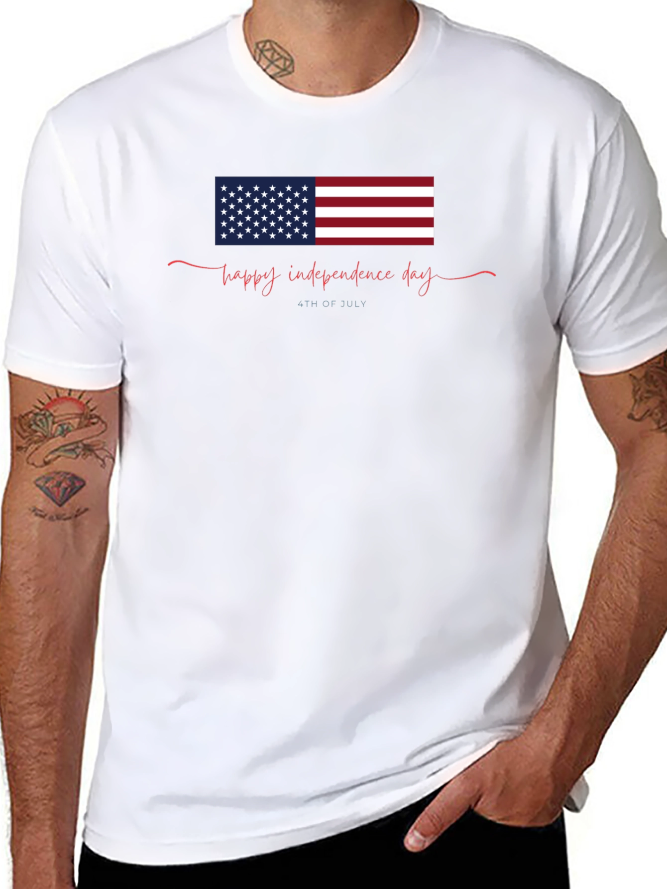 Patriotic Independence Day Graphic T-Shirt