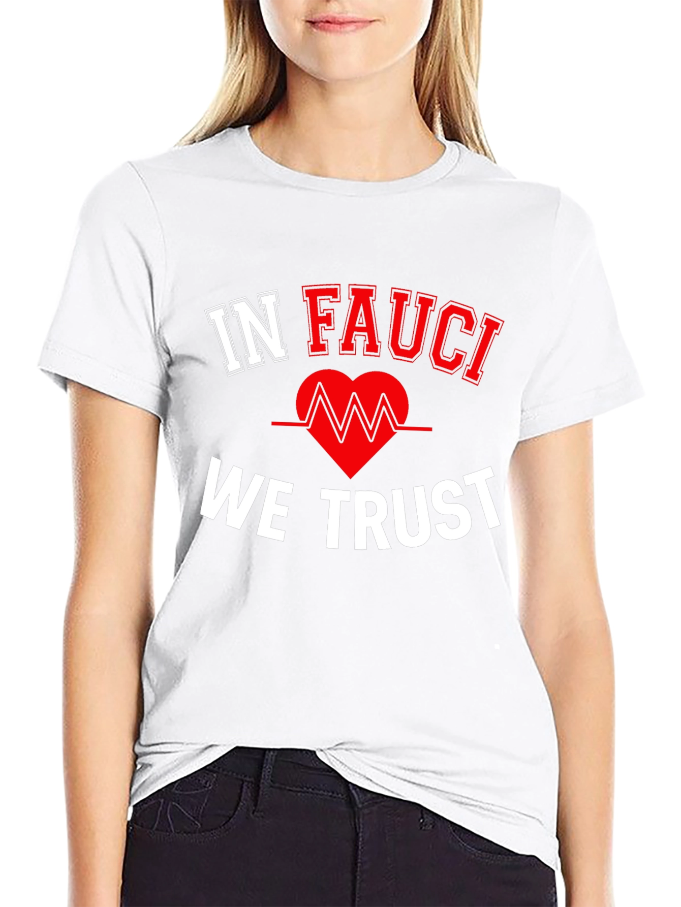 In Fauci We Trust Black T-Shirt
