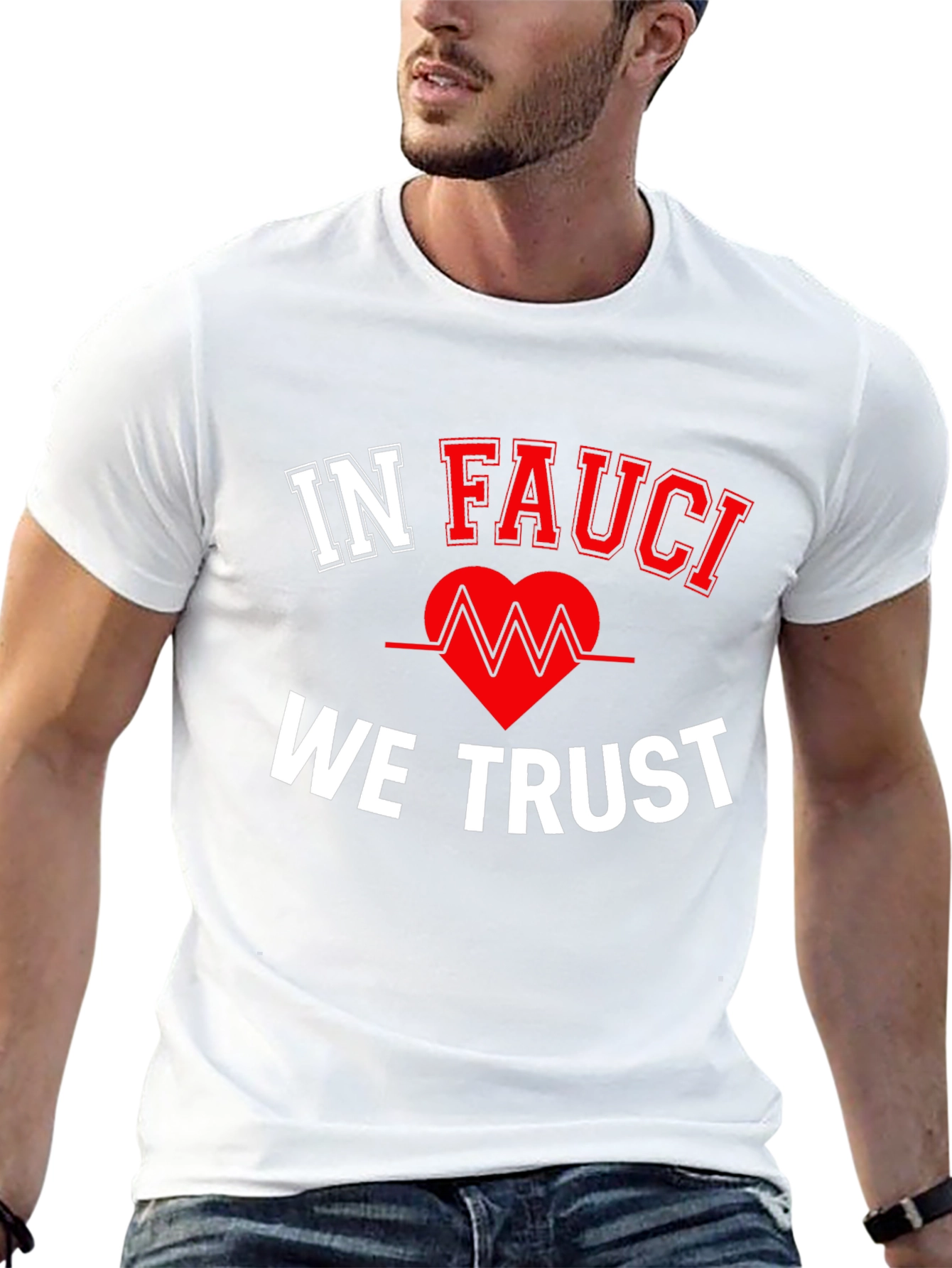 In Fauci We Trust Black T-Shirt