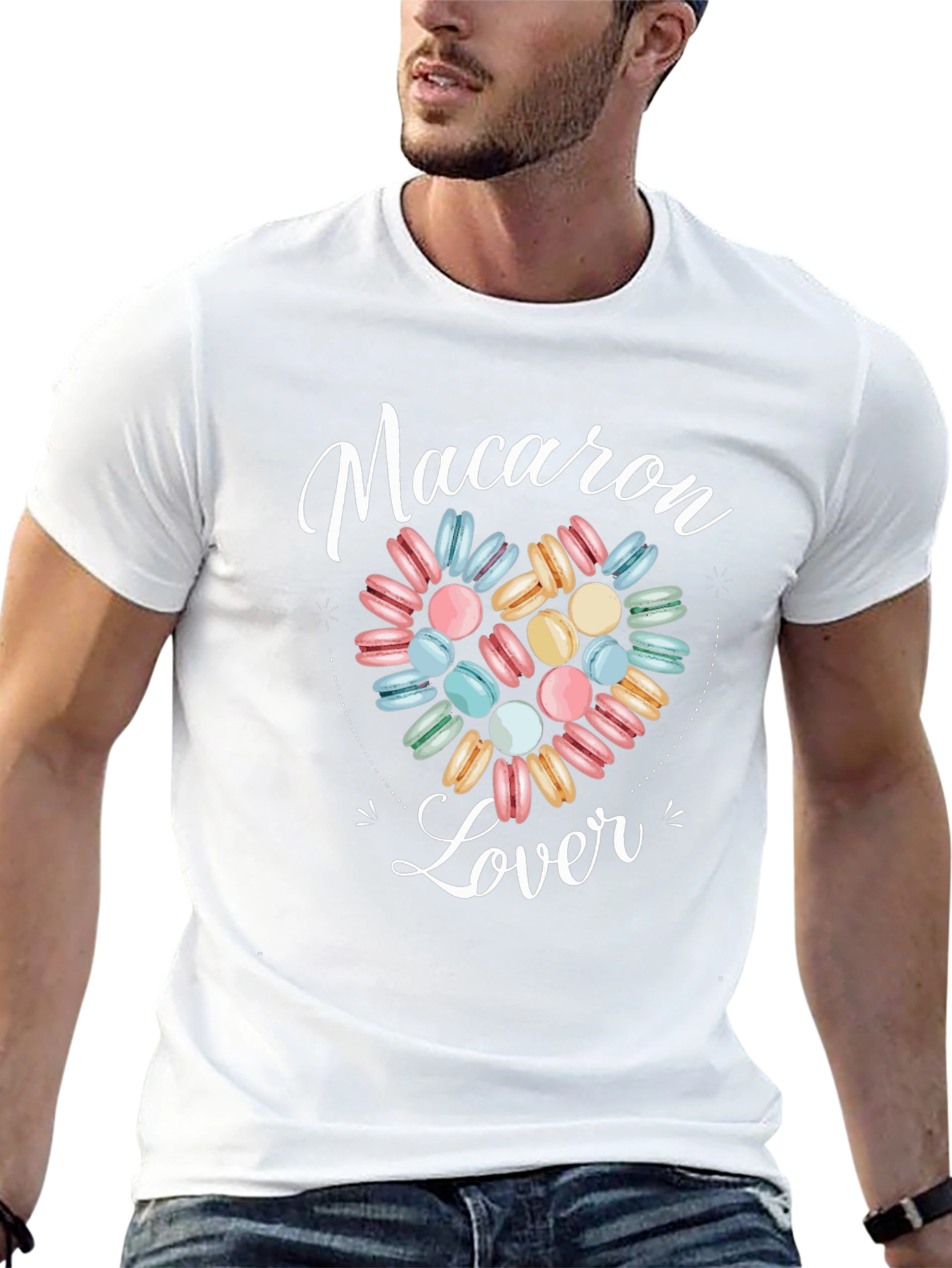 Macaron Lover Graphic Tee - Sweet Treat Shirt