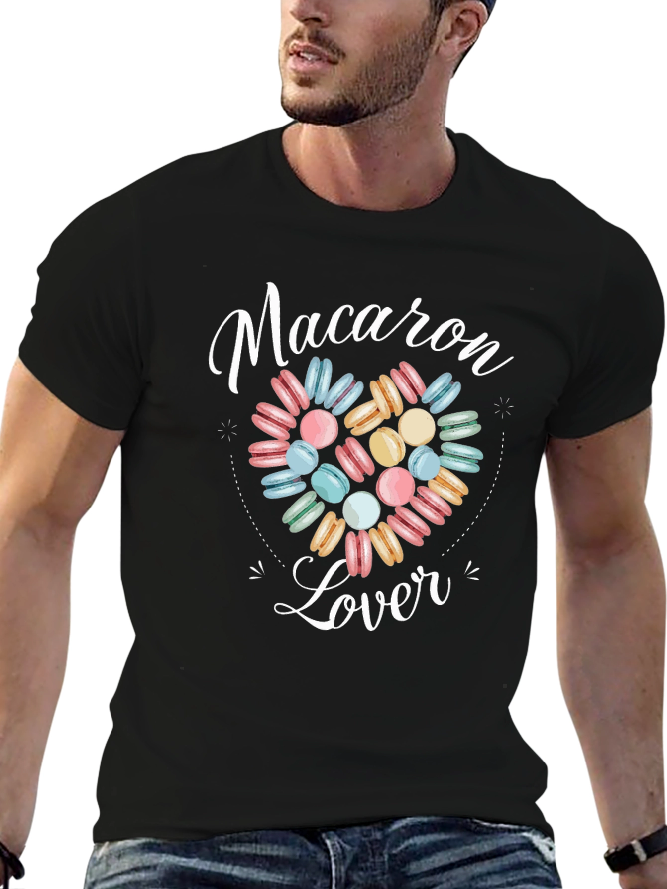 Macaron Lover Graphic Tee - Sweet Treat Shirt