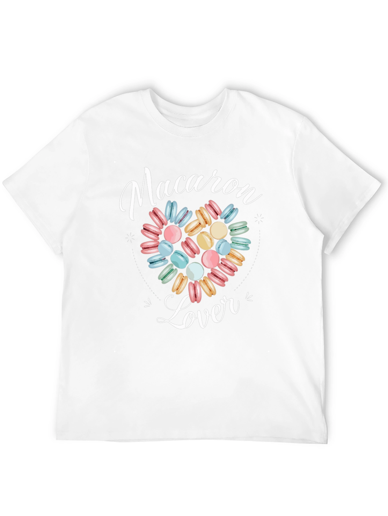 Macaron Lover Graphic Tee - Sweet Treat Shirt