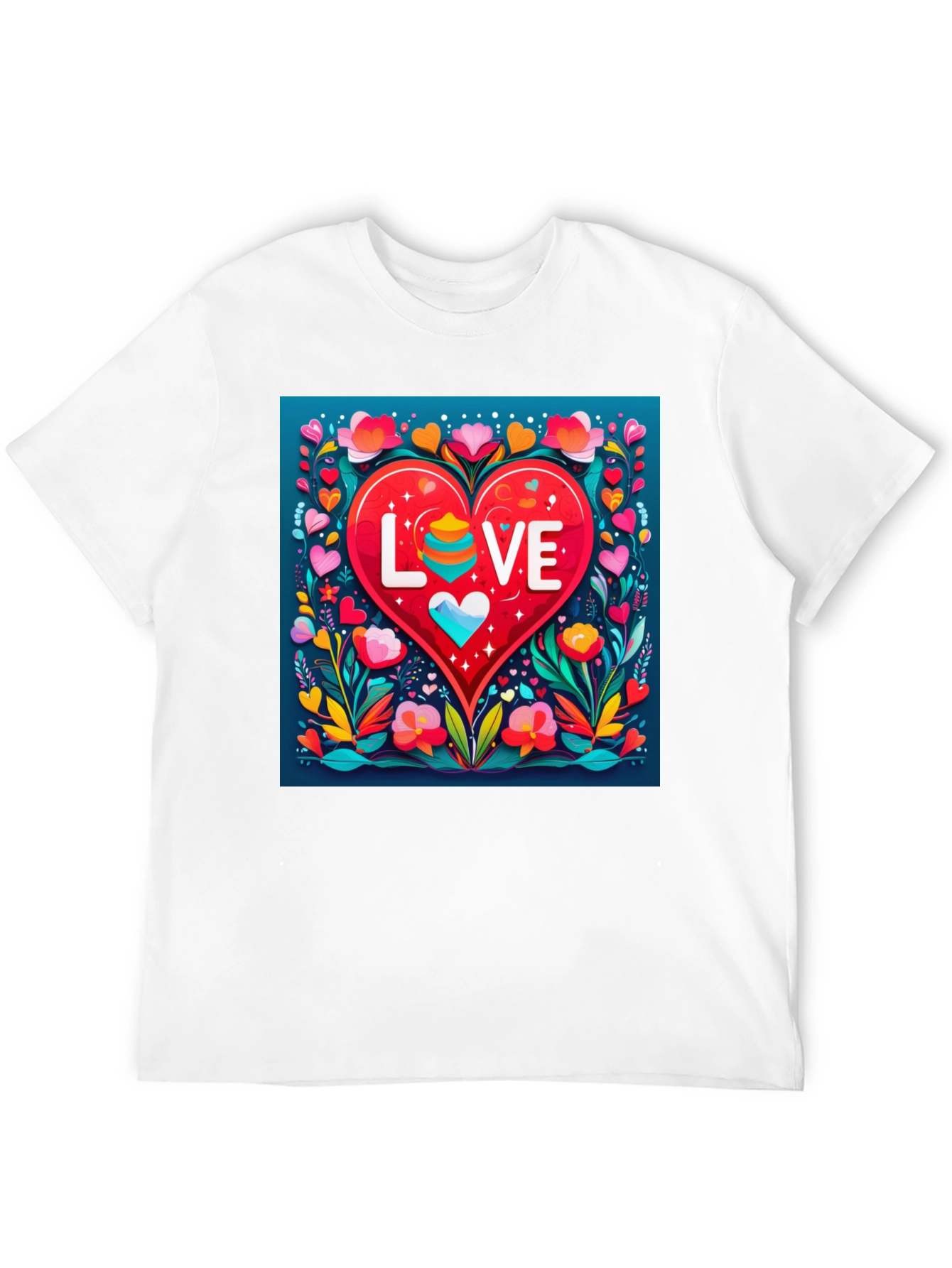 Love Heart Graphic Tee - Stylish Unisex Design