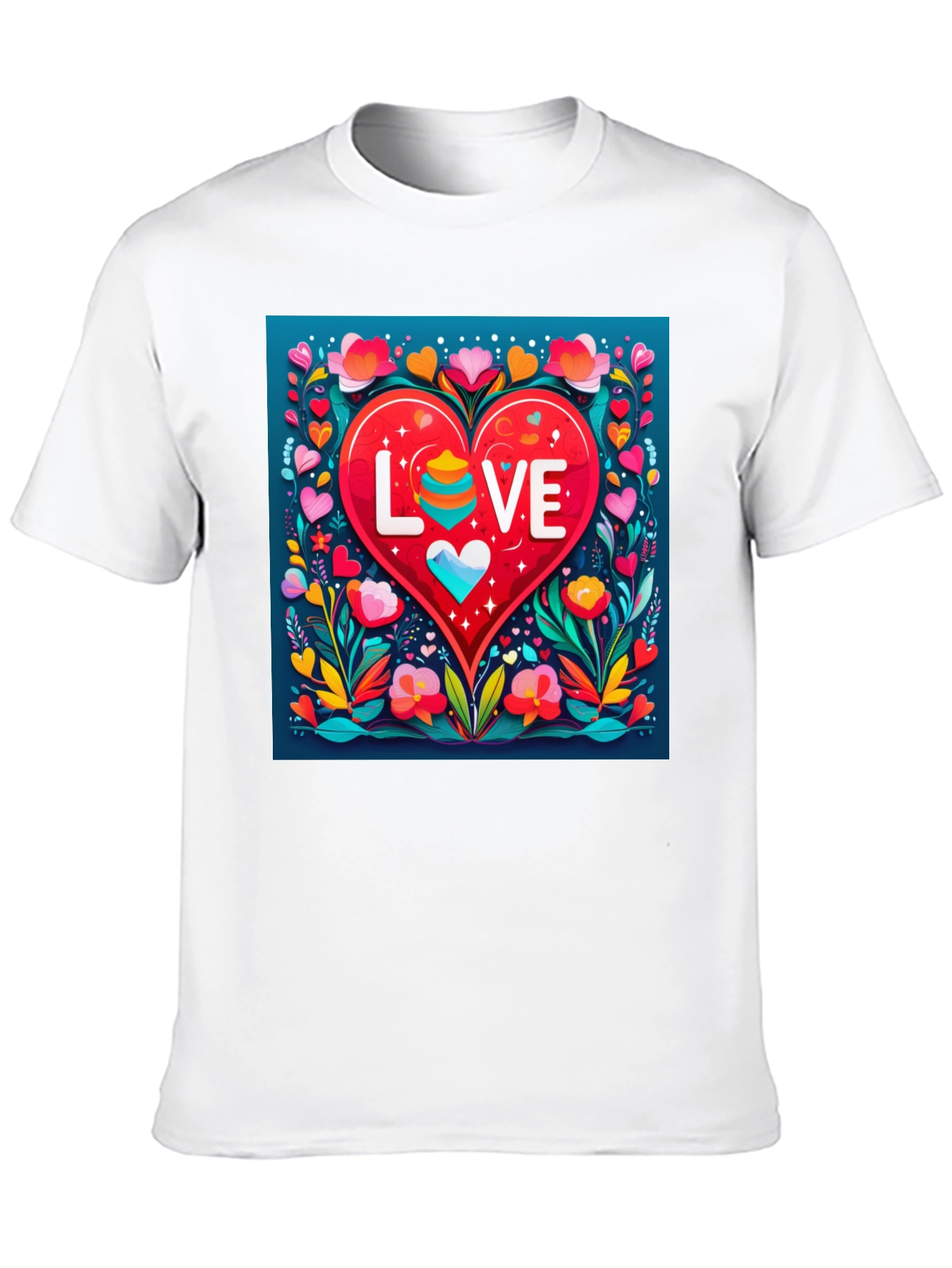 Love Heart Graphic Tee - Stylish Unisex Design