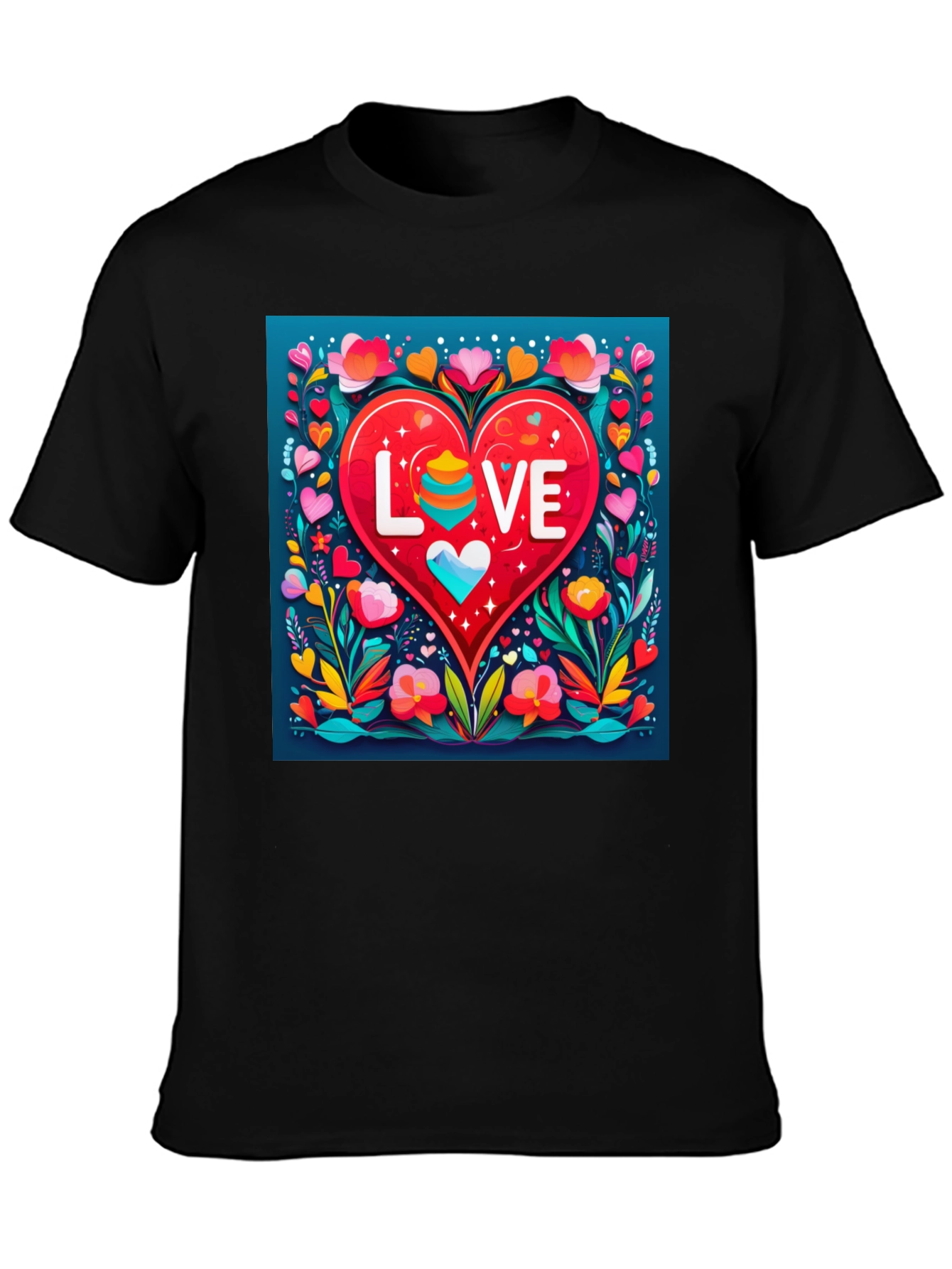 Love Heart Graphic Tee - Stylish Unisex Design