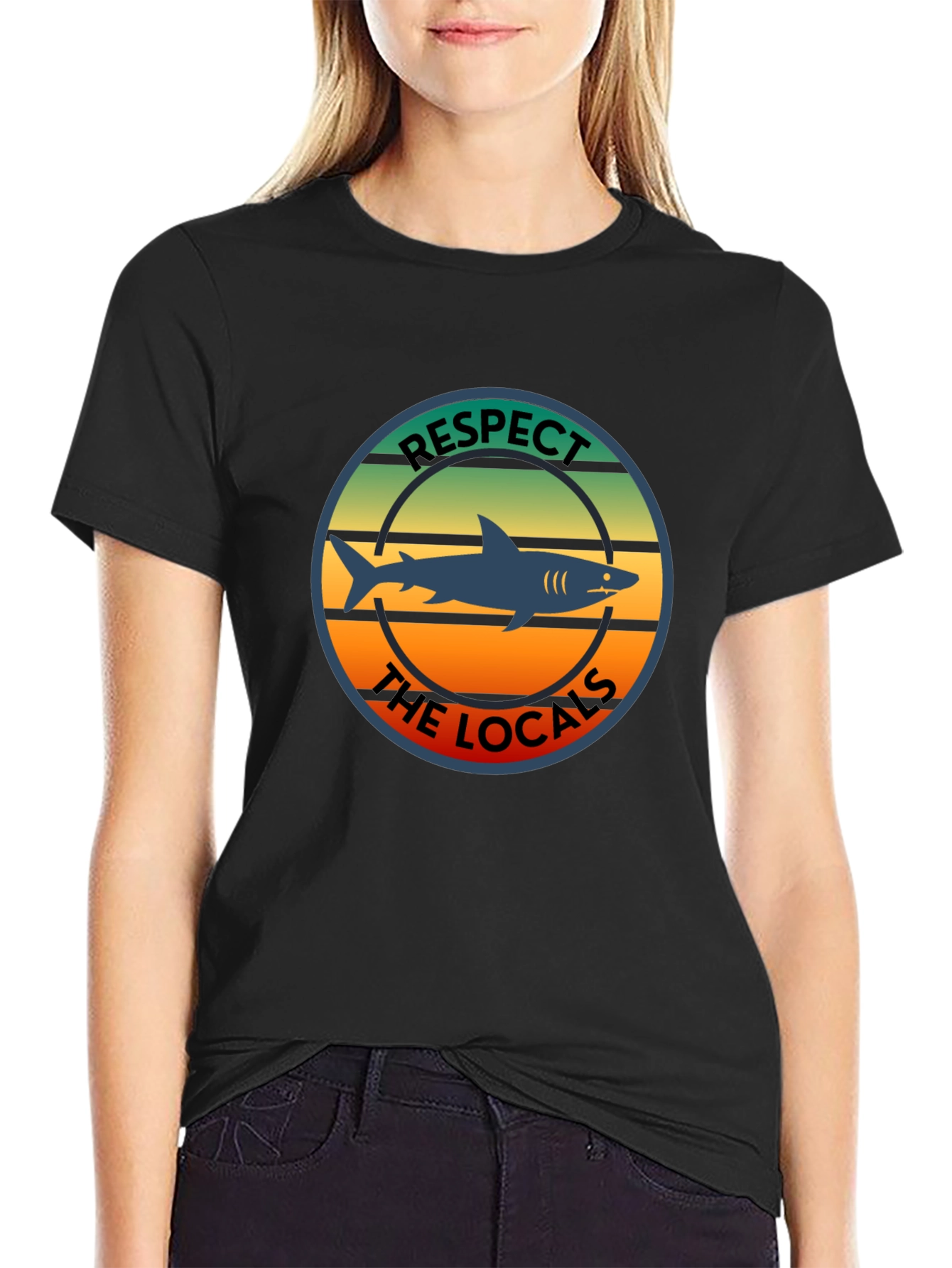 Respect The Locals Shark T-Shirt