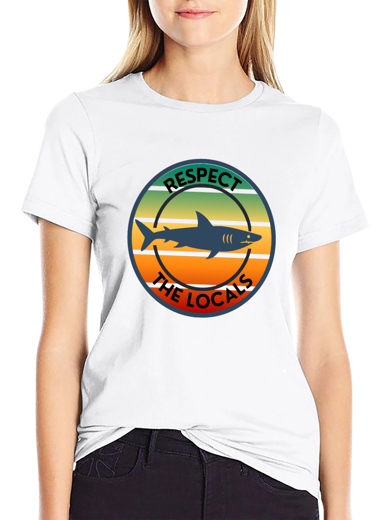 Respect The Locals Shark T-Shirt