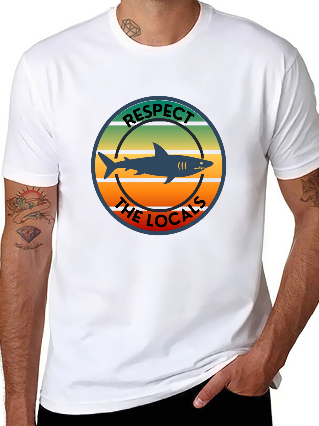 Respect The Locals Shark T-Shirt