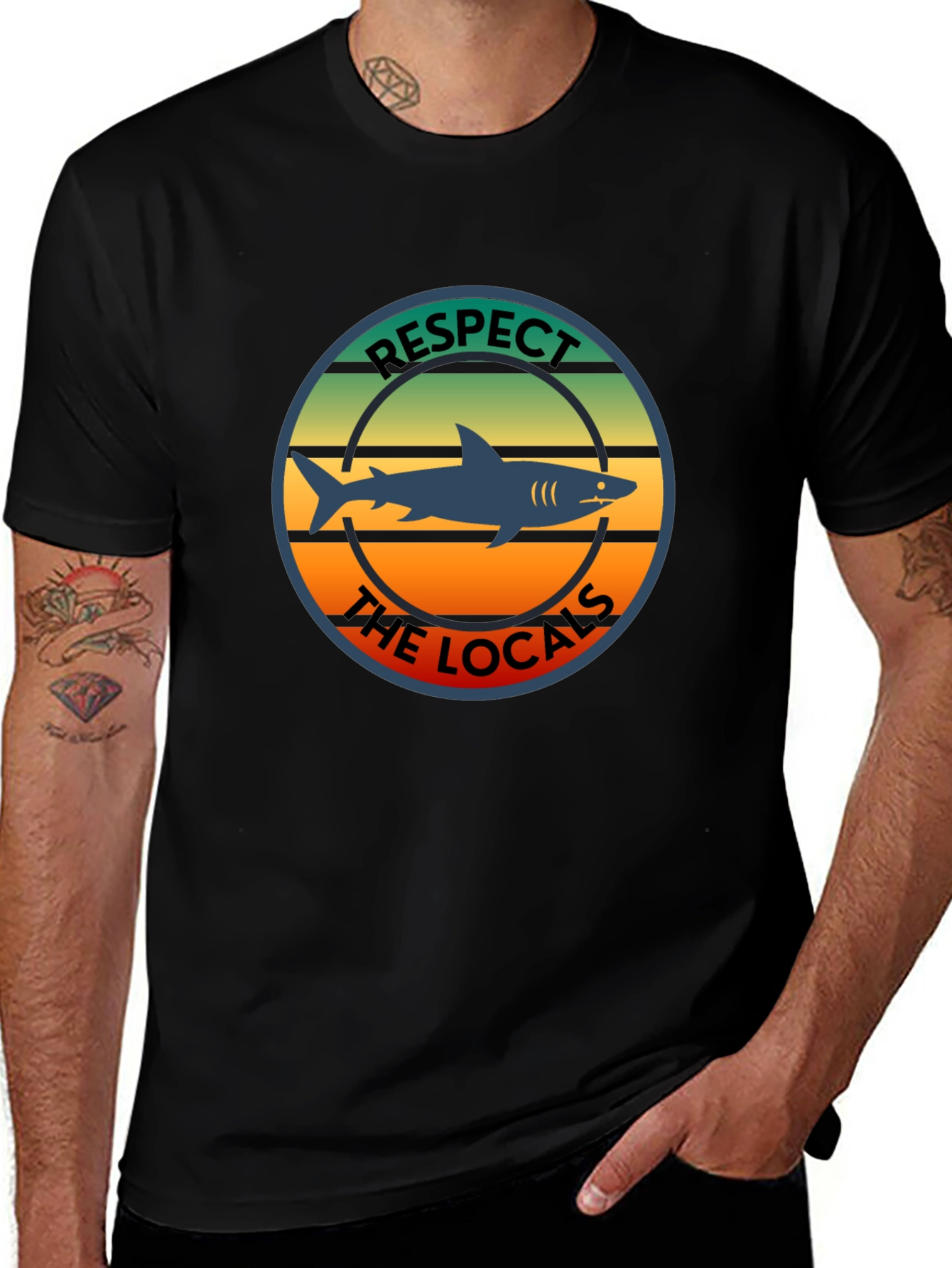 Respect The Locals Shark T-Shirt