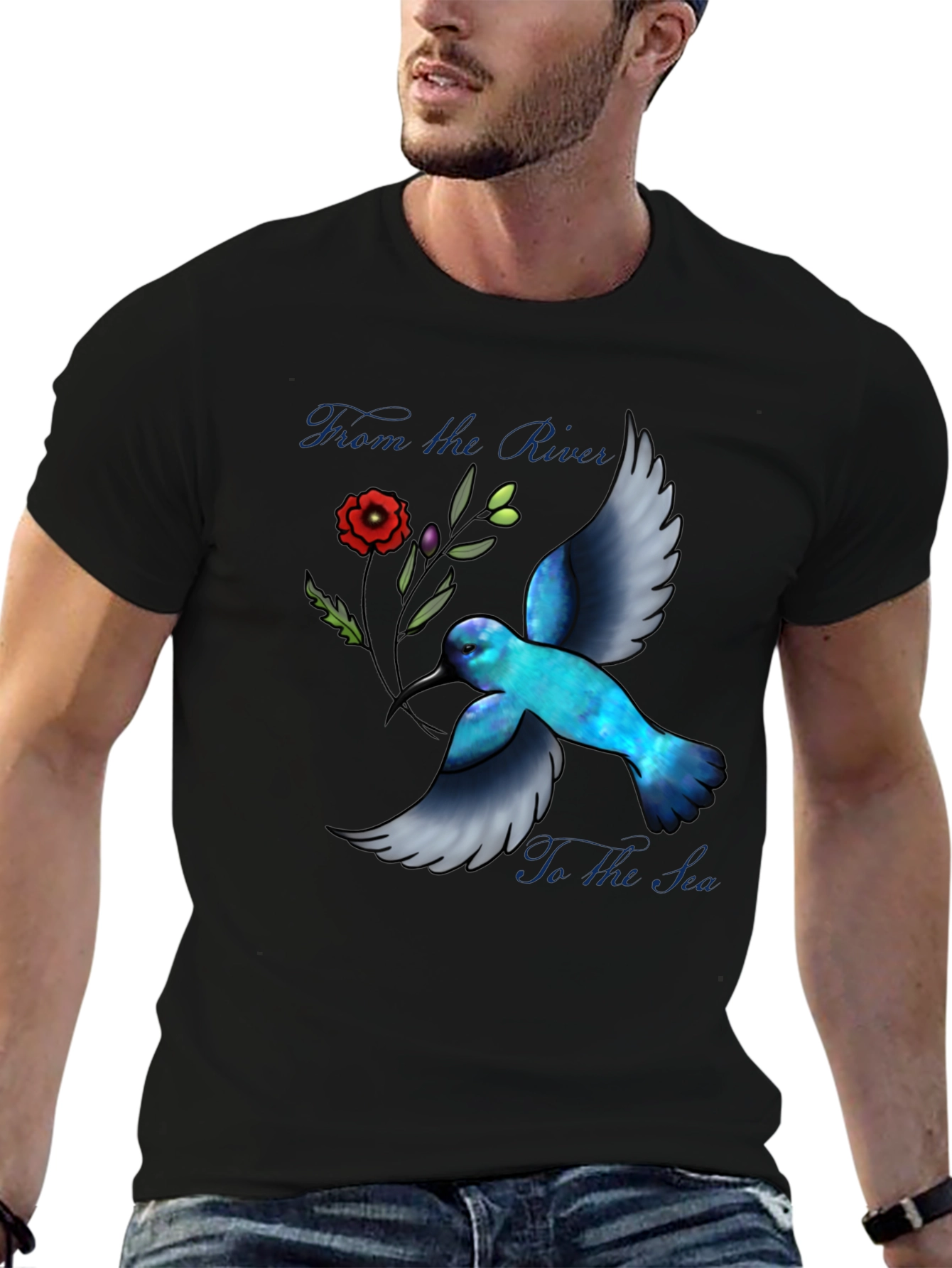 Hummingbird River to Sea Graphic T-Shirt